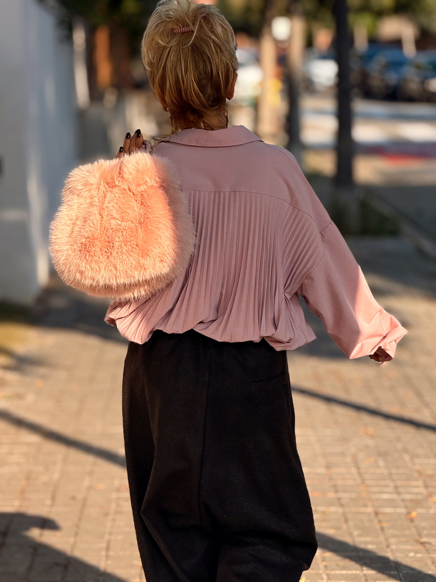 CAMISA OVERSIZE PLIEGUE ENEA MULTICOLOR