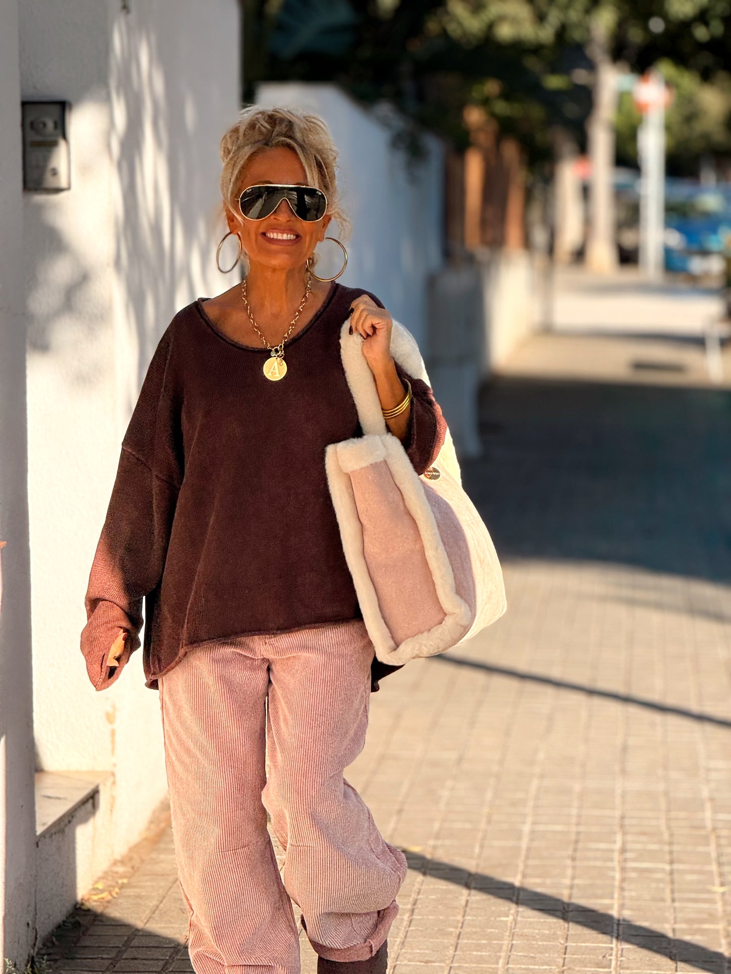 PANTALON DE PANA JOYCE MULTICOLOR