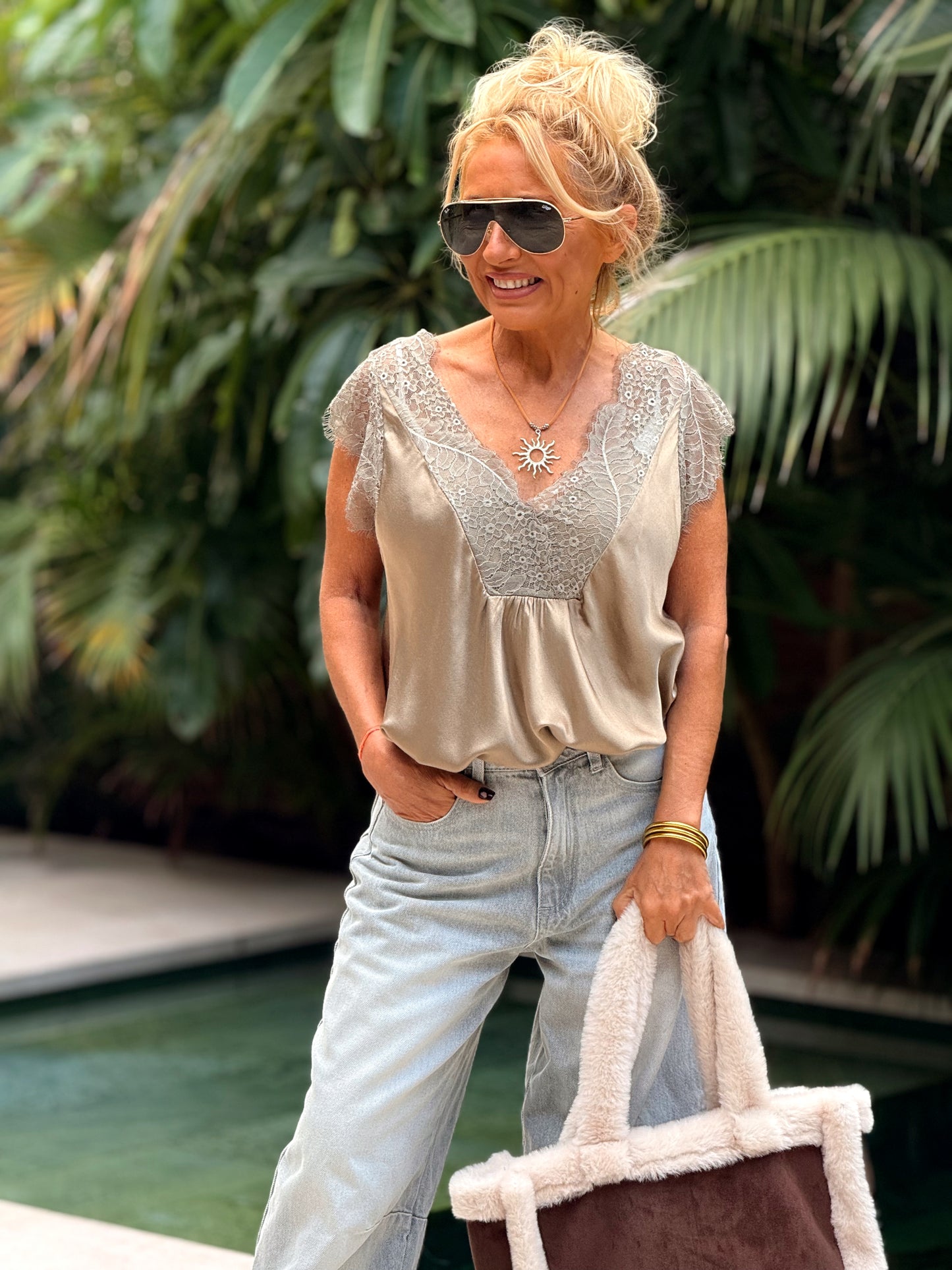 TOP LENCERO OVERSIZE STELLA MULTICOLOR