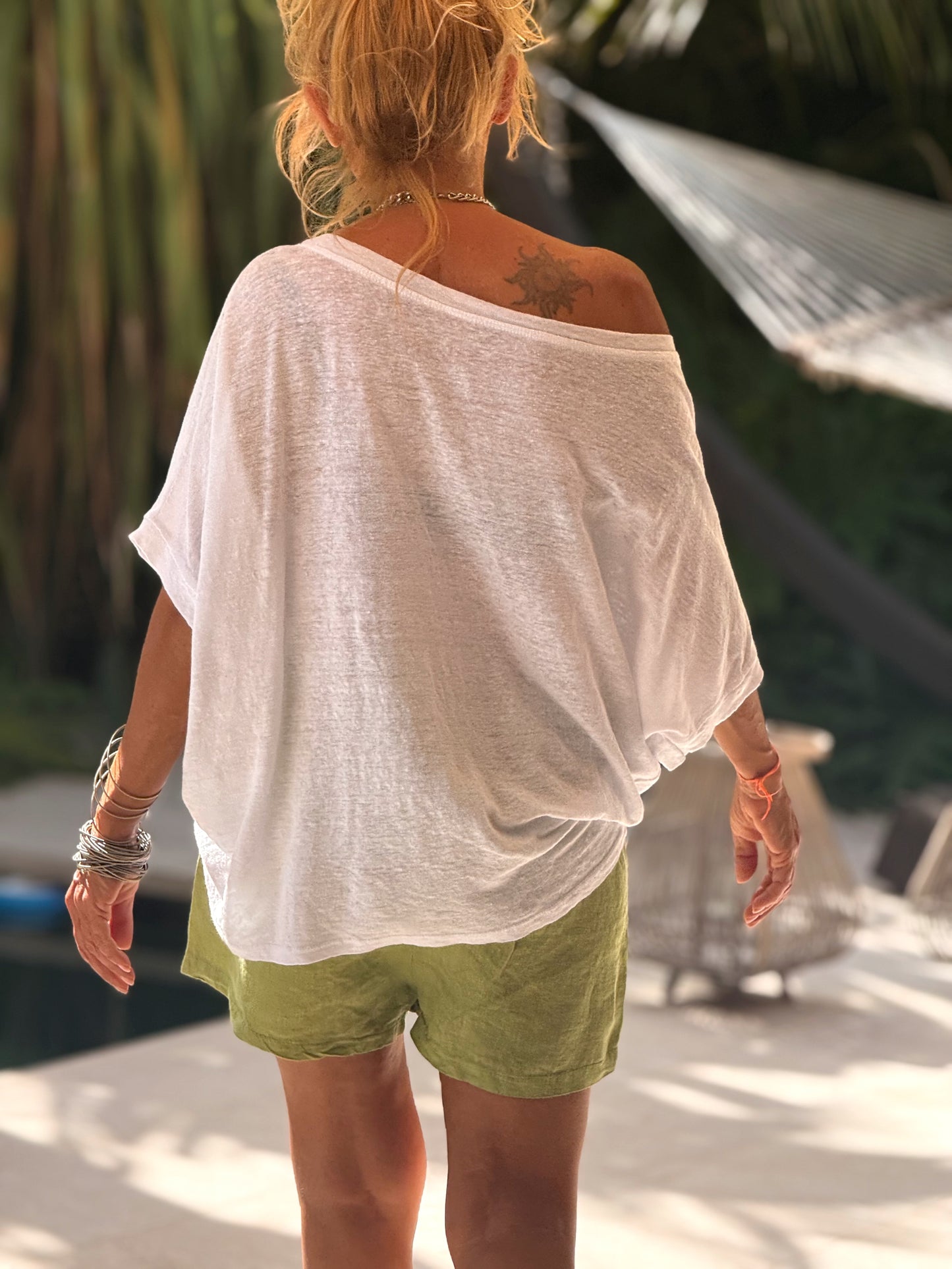 CAMISETA LINO OVERSIZE JULIANA MULTICOLOR