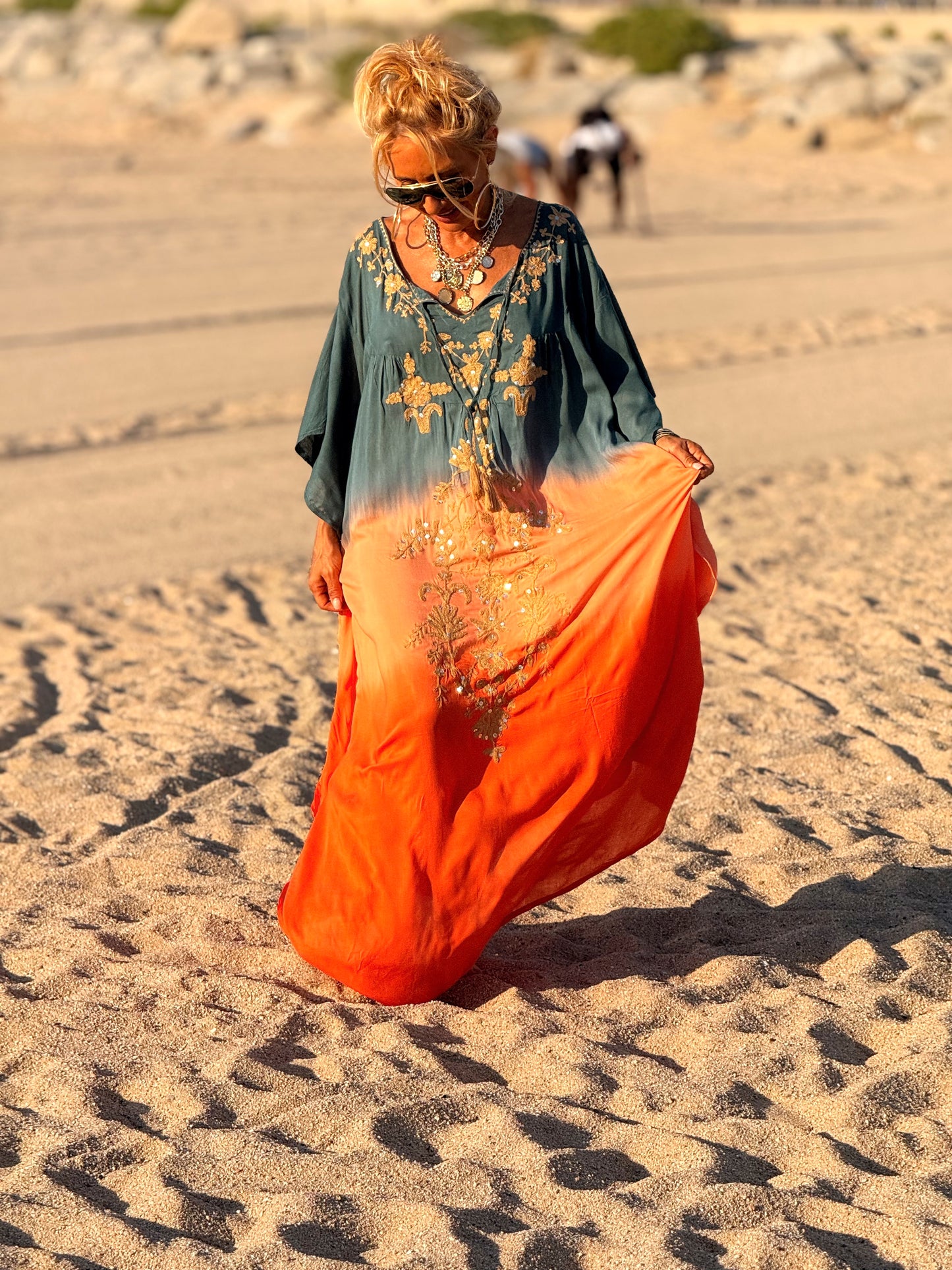 VESTIDO KAFTAN MIKONOS MULTICOLOR