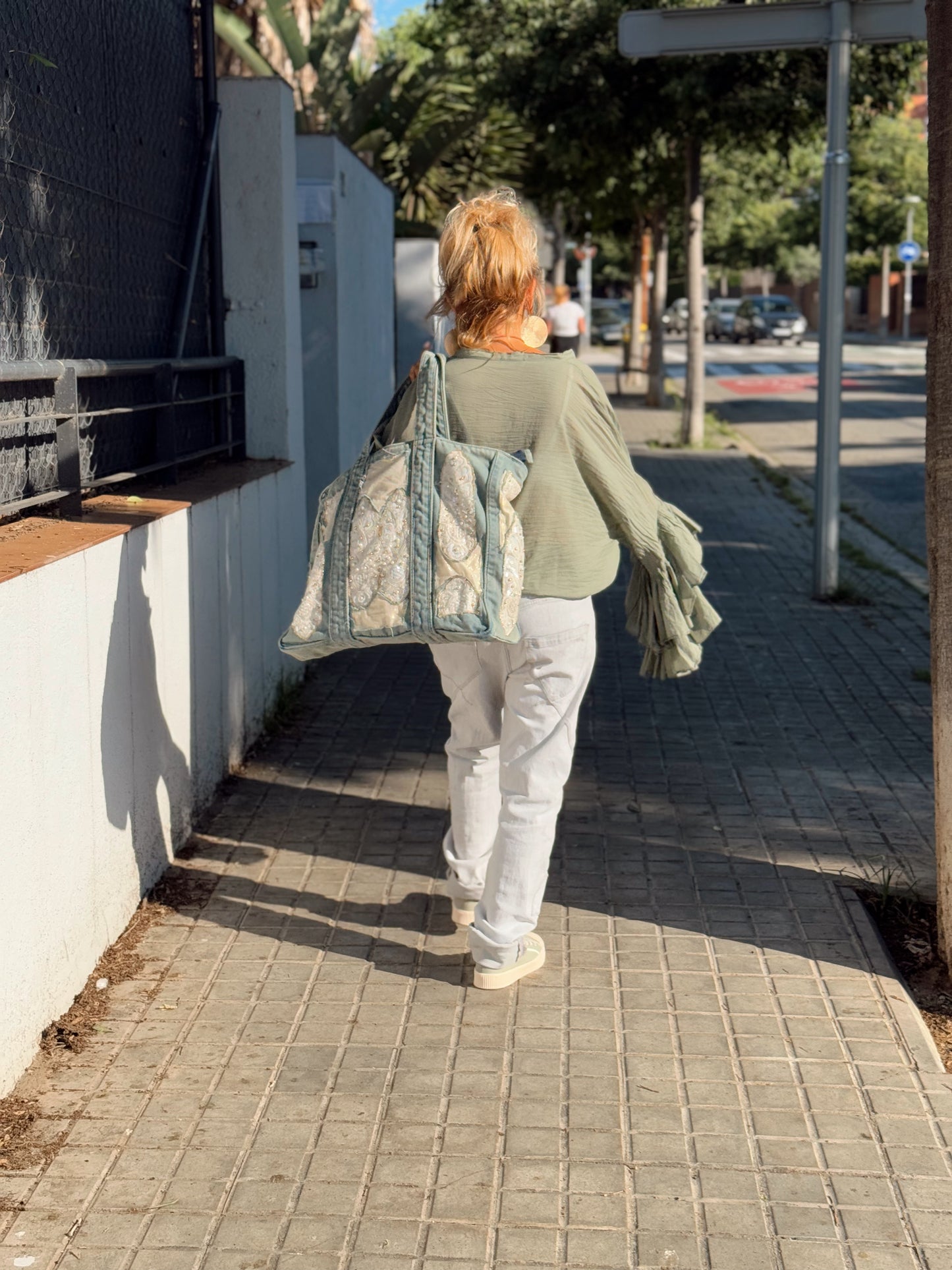 BLUSA BOHEMIAN MANGA VOLANTES KAKI