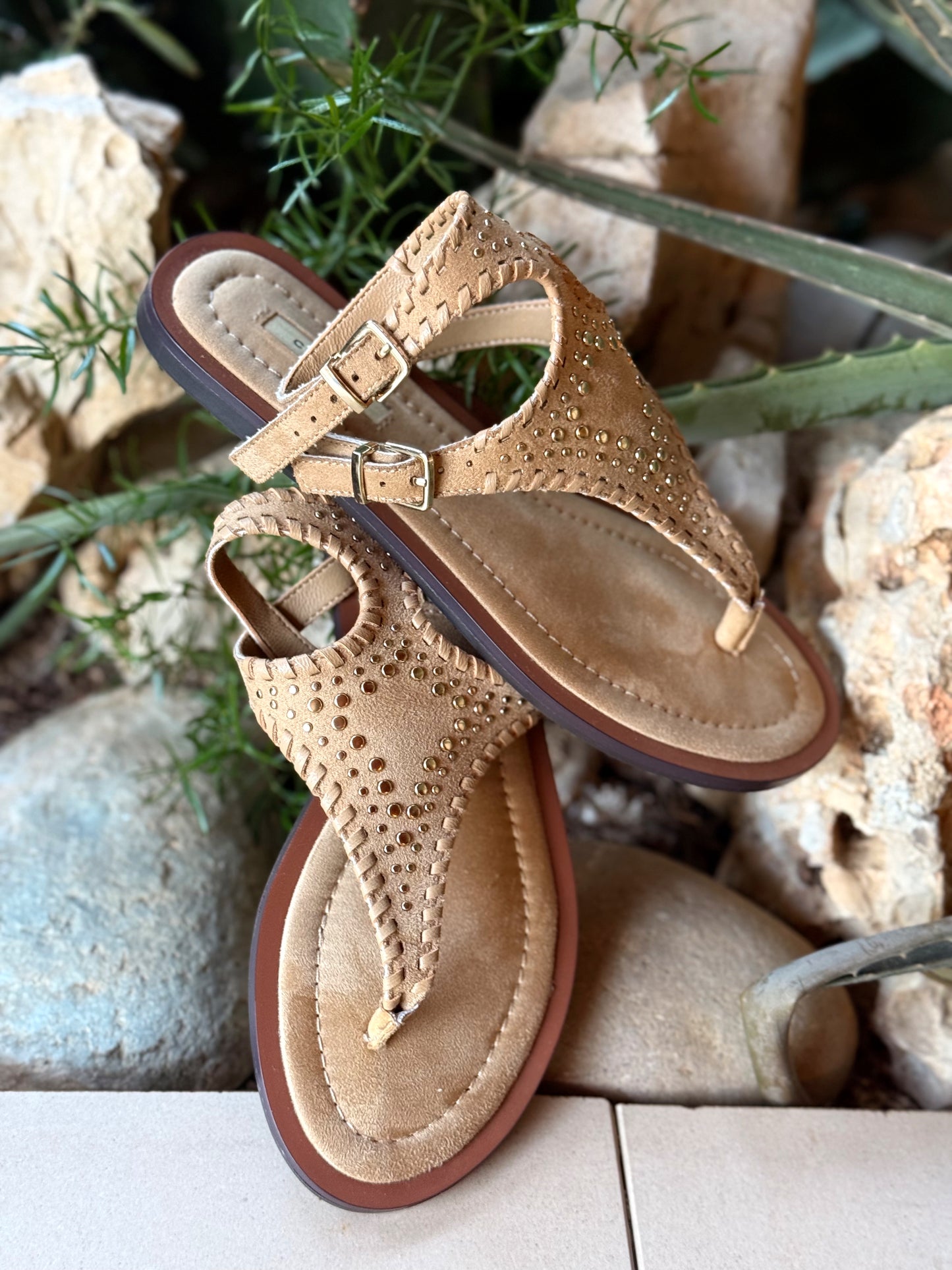 SANDALES HIPPIE BOHO BEIGE