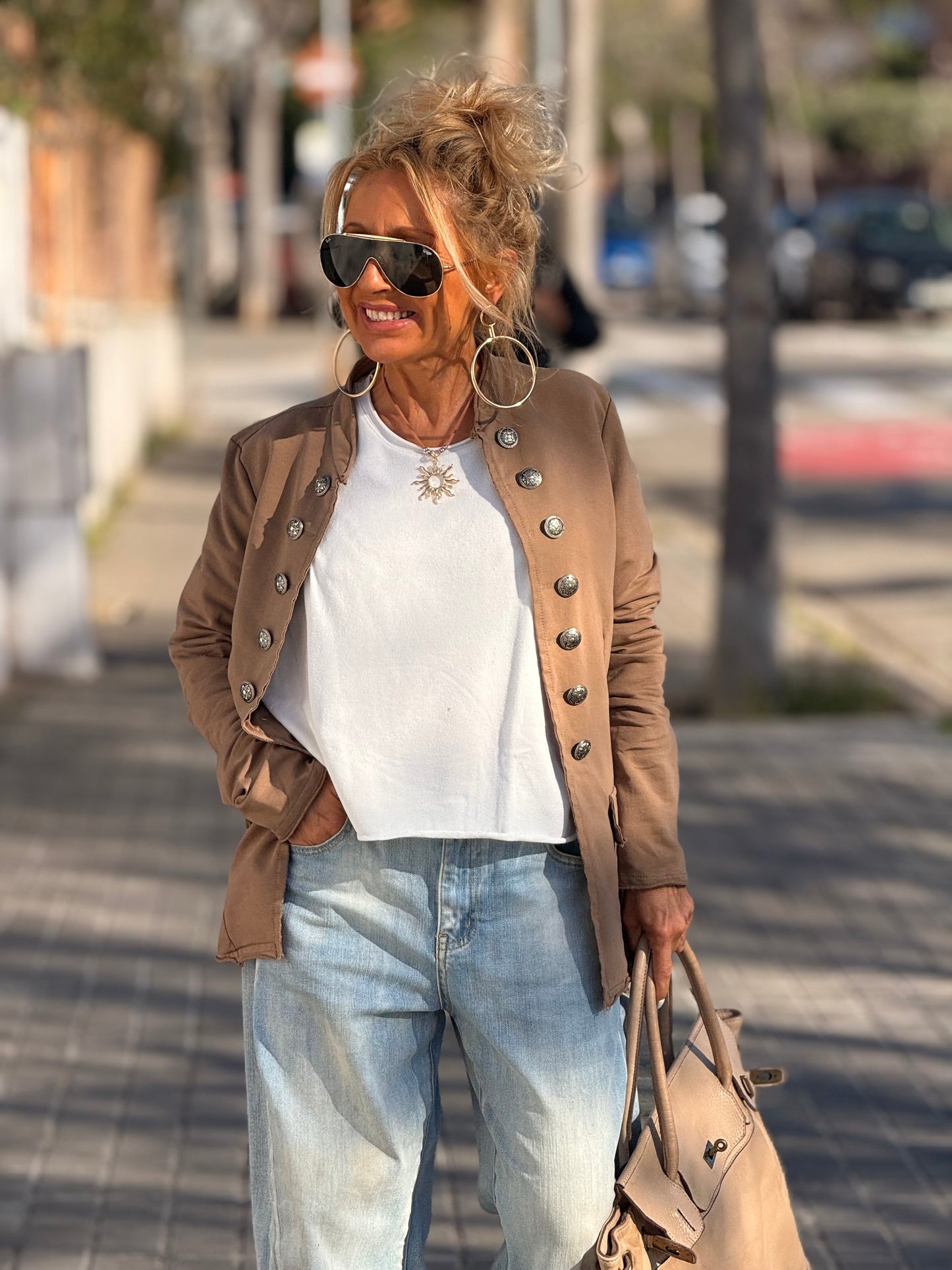 CHAQUETA KAREEN EN CAMEL