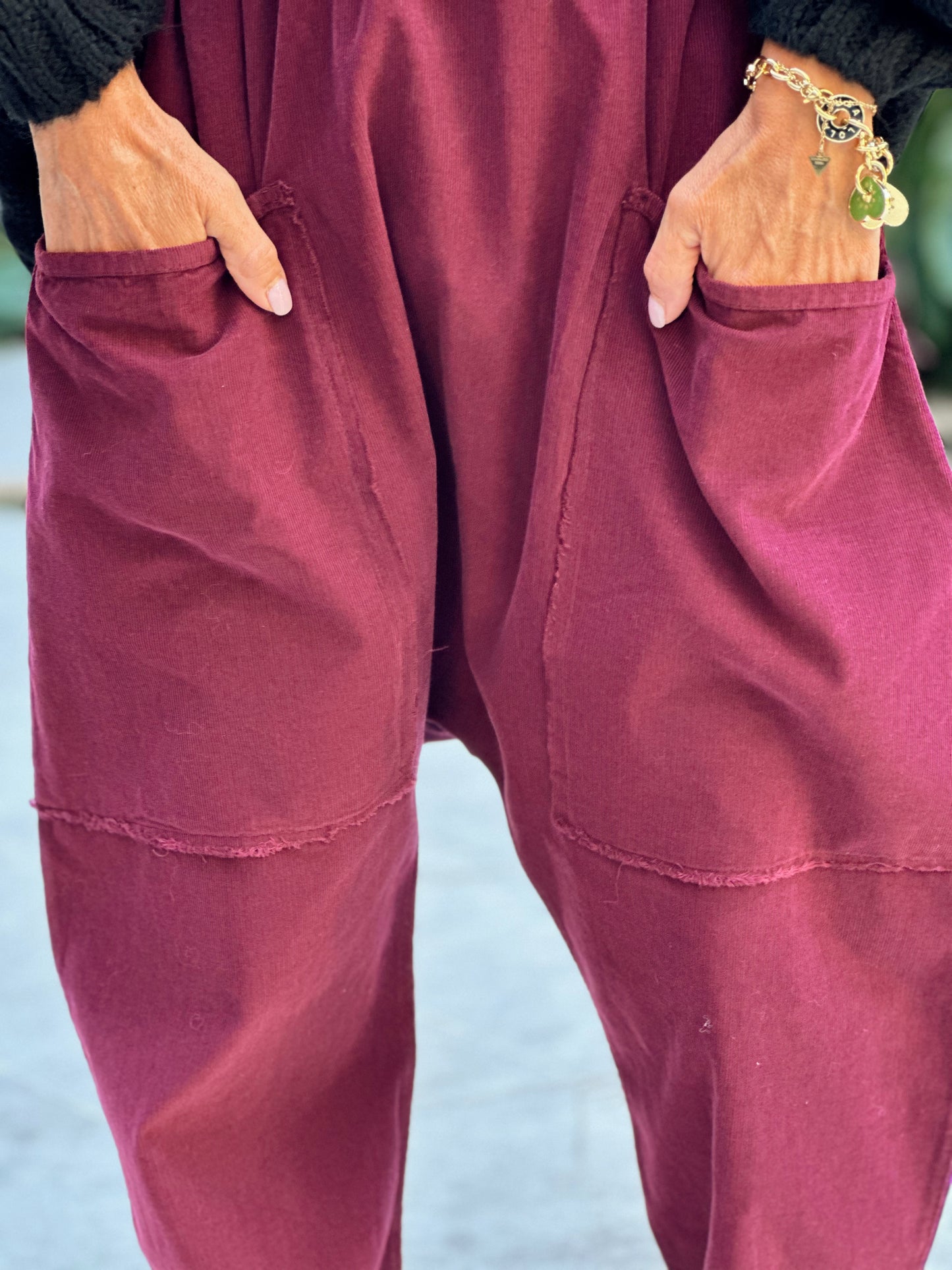 PANTALON OVERSIZE PANA JEROME BORDEAUX