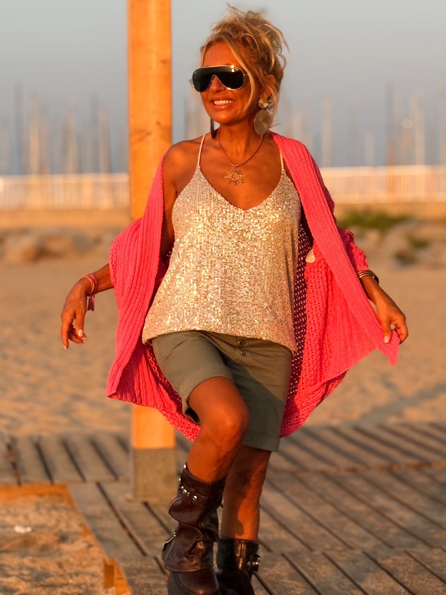 CHAQUETA AGUJERO SABINE MULTICOLOR