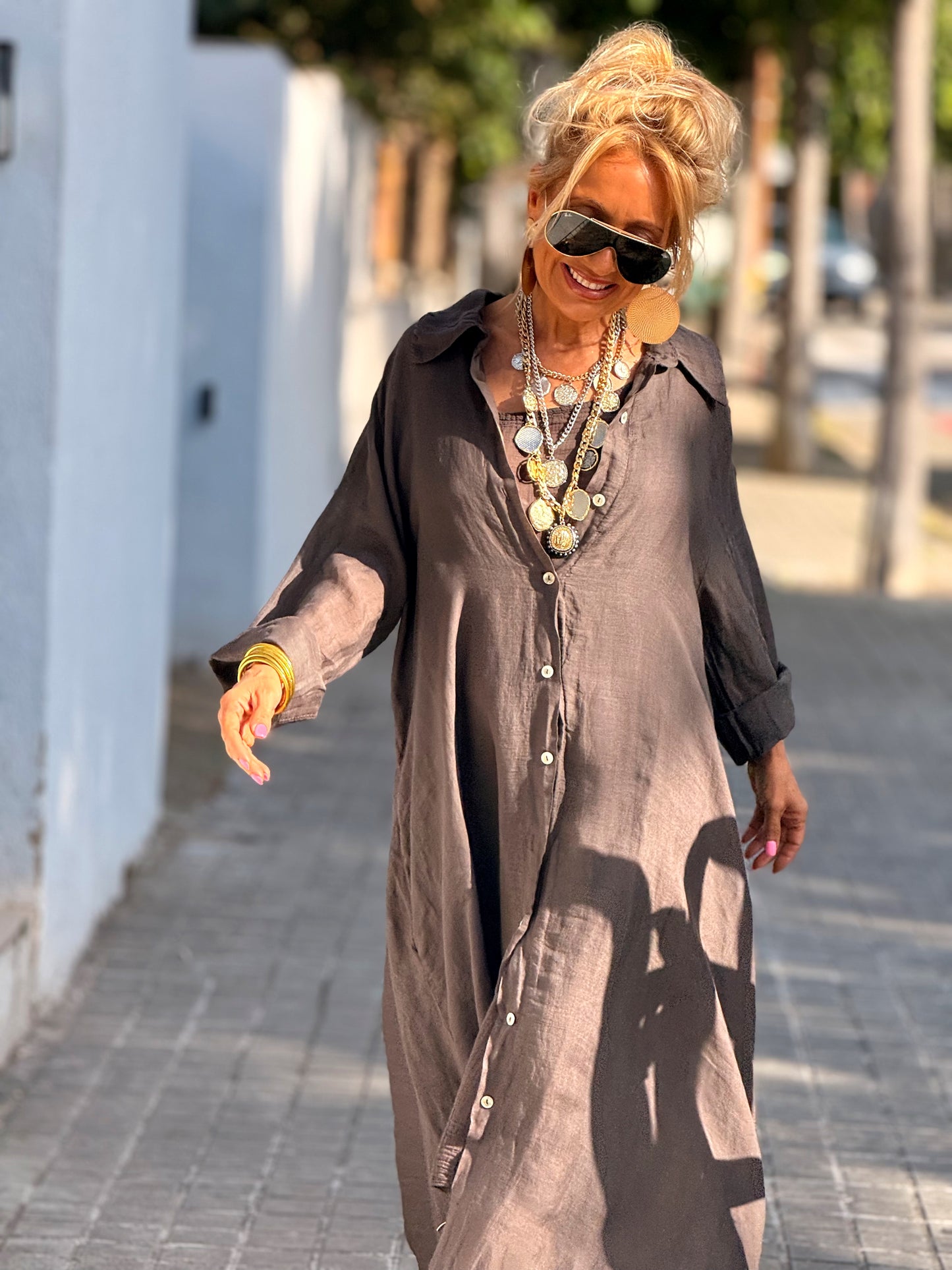 VESTIDO-CAMISA DOBLE ZAIRA MULTICOLOR