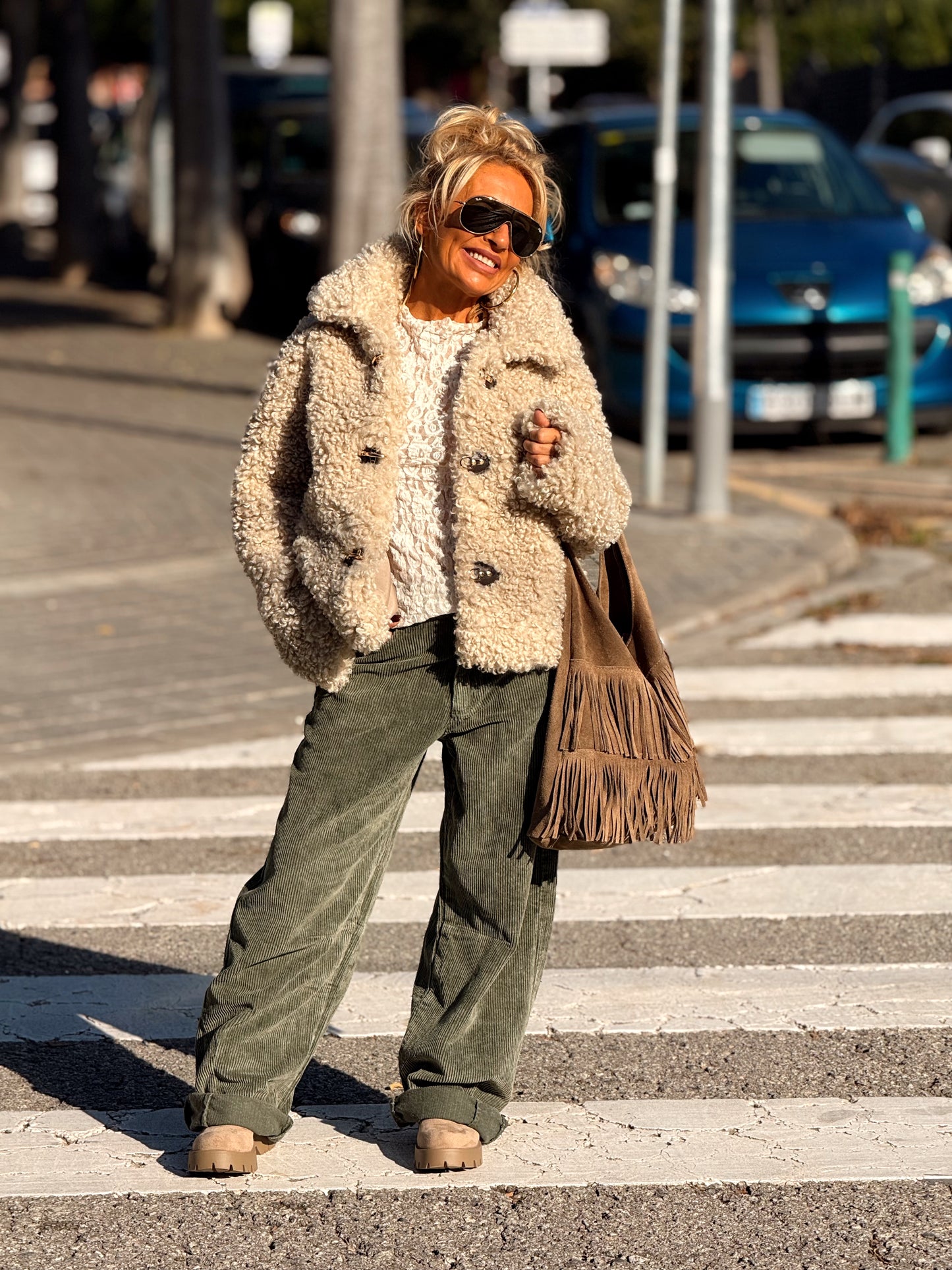 PANTALON DE PANA JOYCE MULTICOLOR