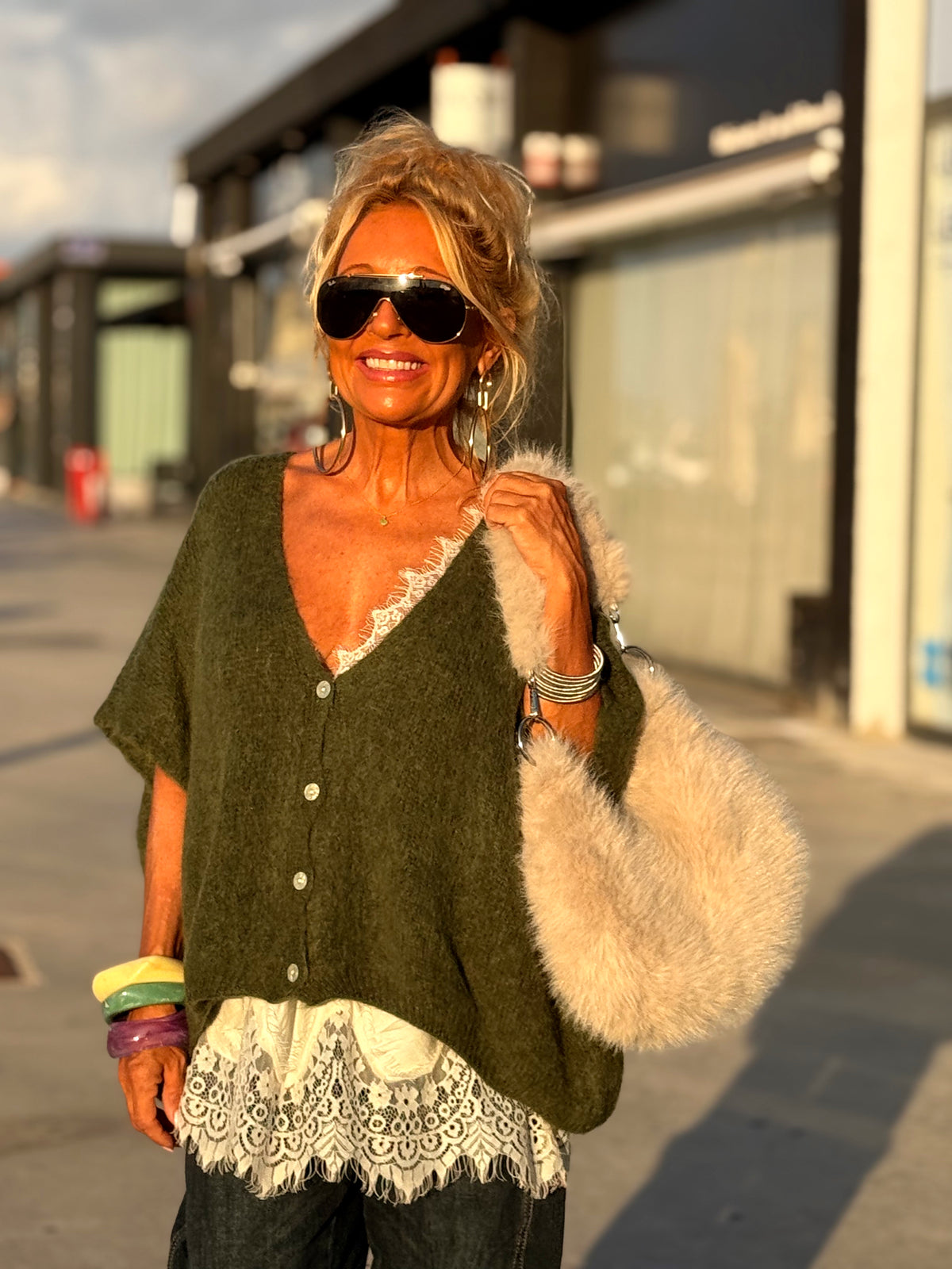 CHALECO OVERSIZE MARIANA MULTICOLOR