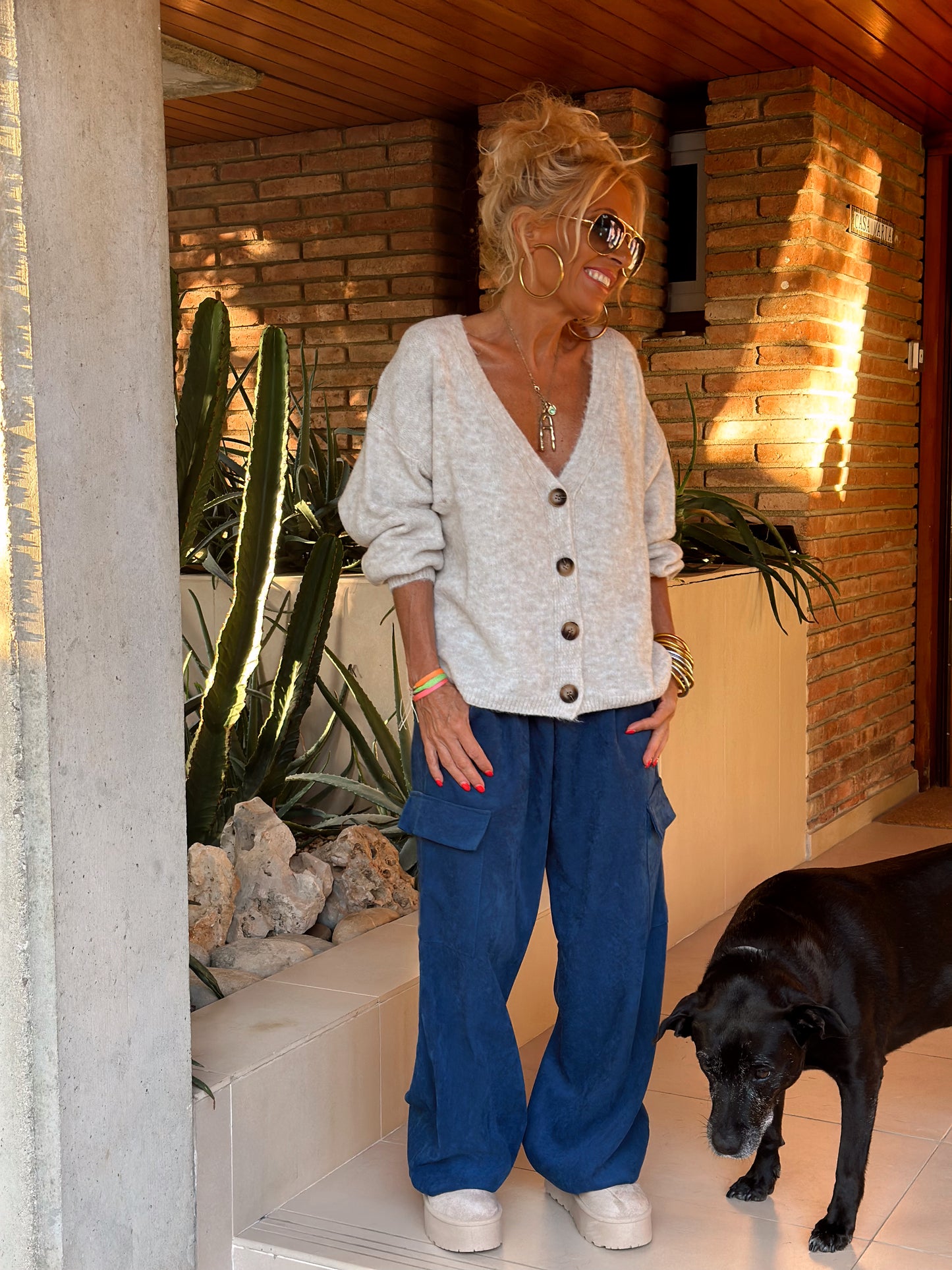 CHAQUETA DE PUNTO GABRIELA CRUDO