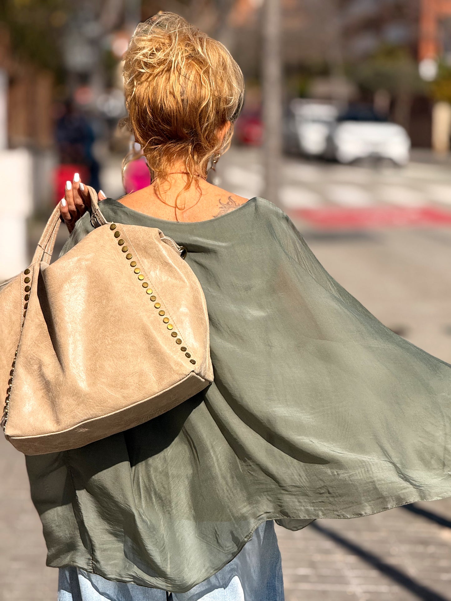 BLUSA CON TOP OVERSIZE ASIMÉTRICA NOA MULTICOLOR