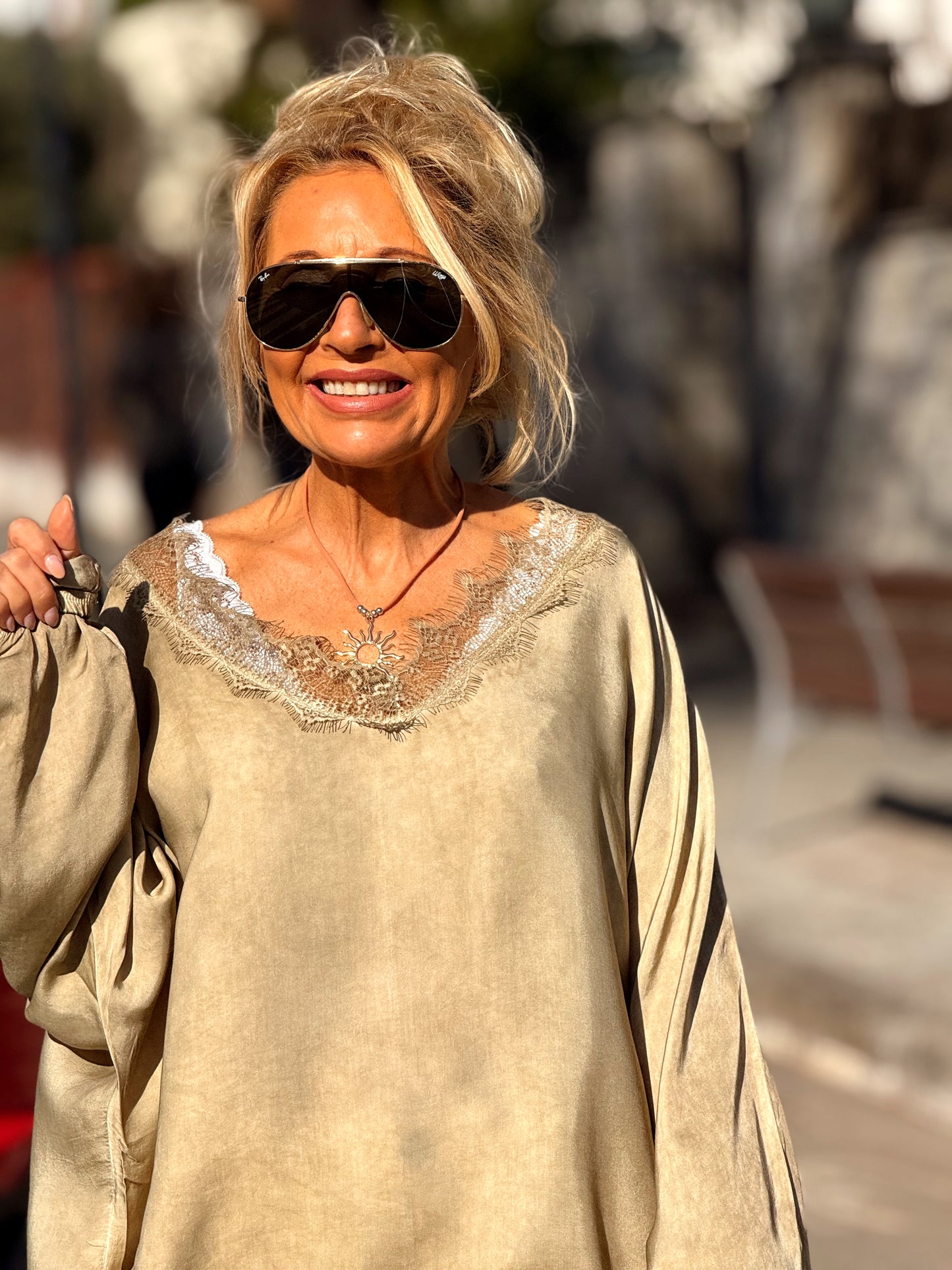 BLUSA OVERSIZE LENCERO PAULA MULTICOLOR