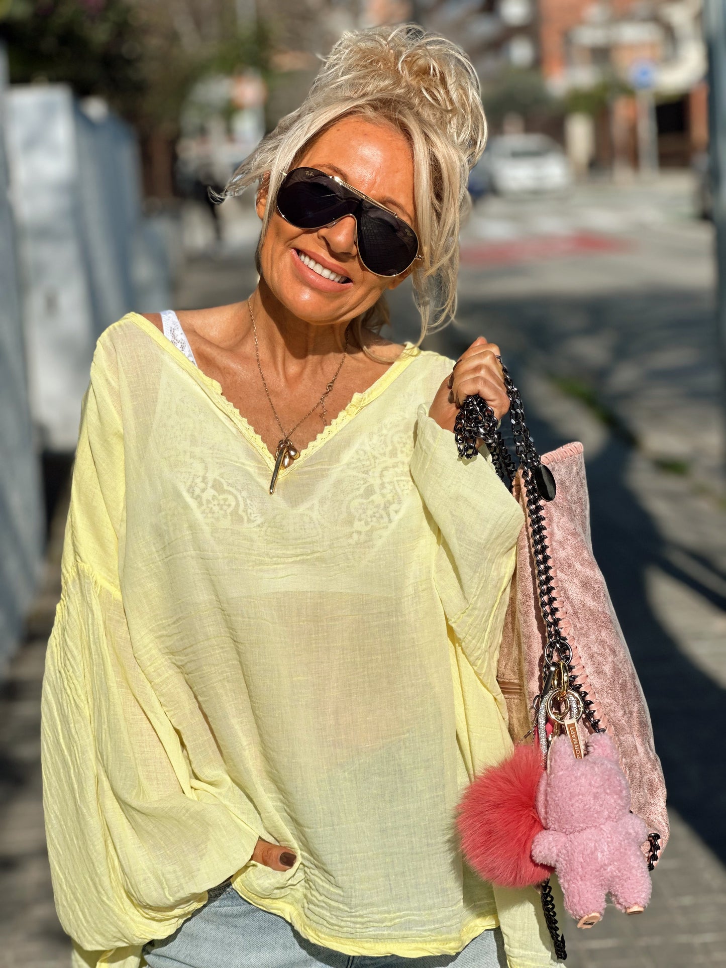 BLUSA SUPER OVERSIZE LUPA MULTICOLOR