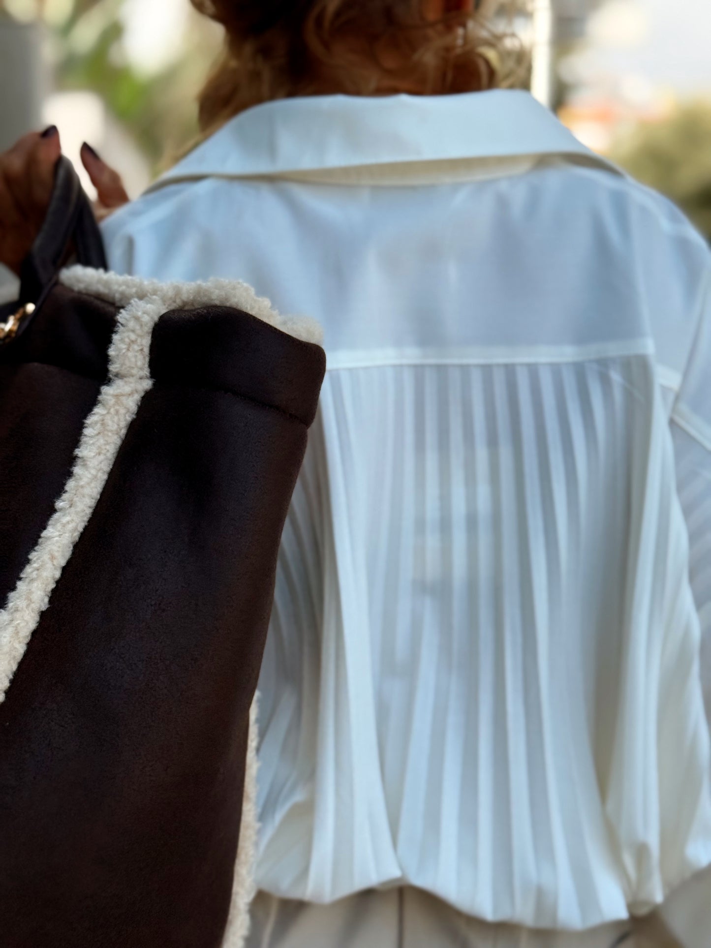 CAMISA OVERSIZE PLIEGUE ENEA MULTICOLOR