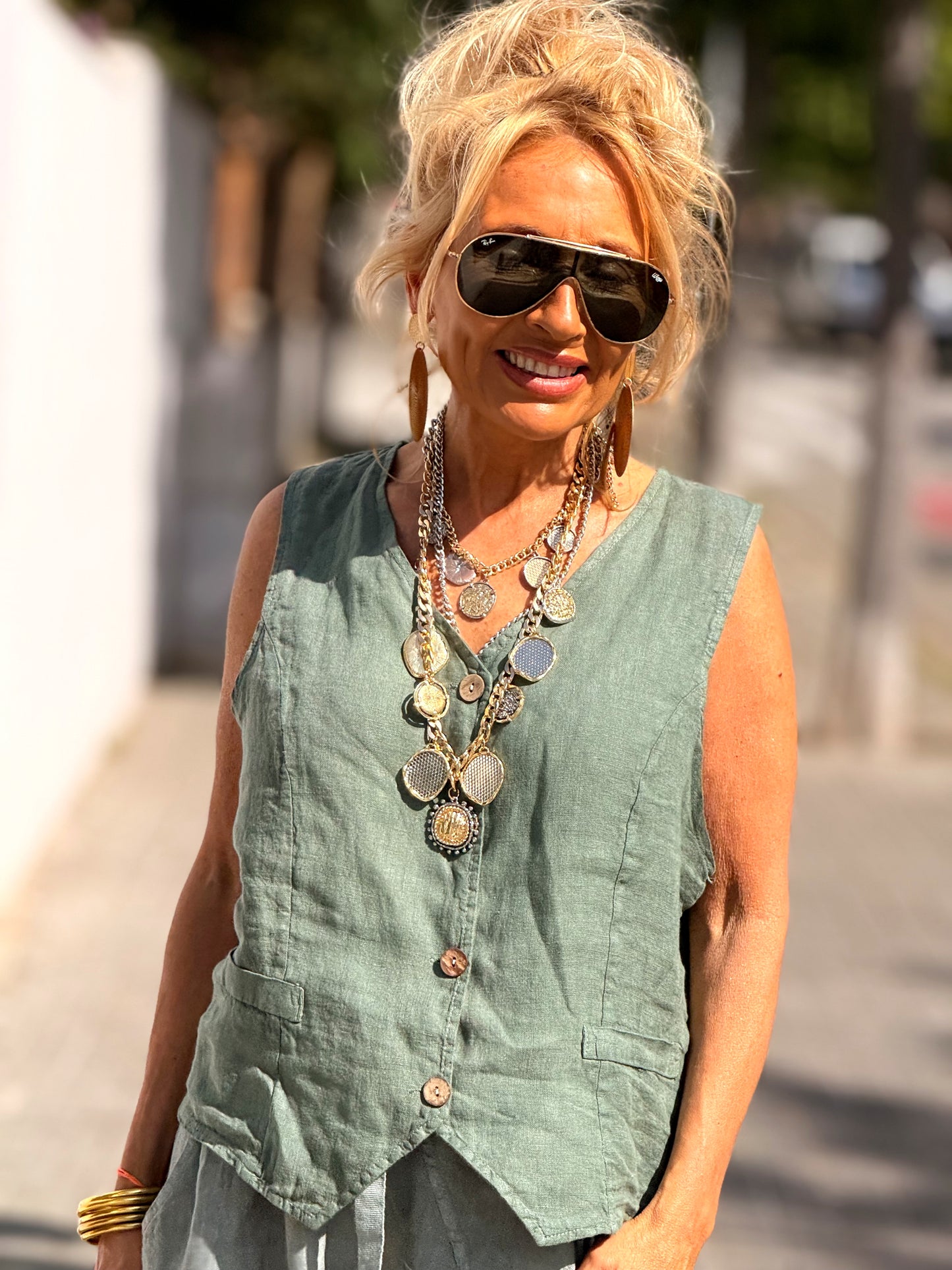 CHALECO ANOUK MULTICOLOR