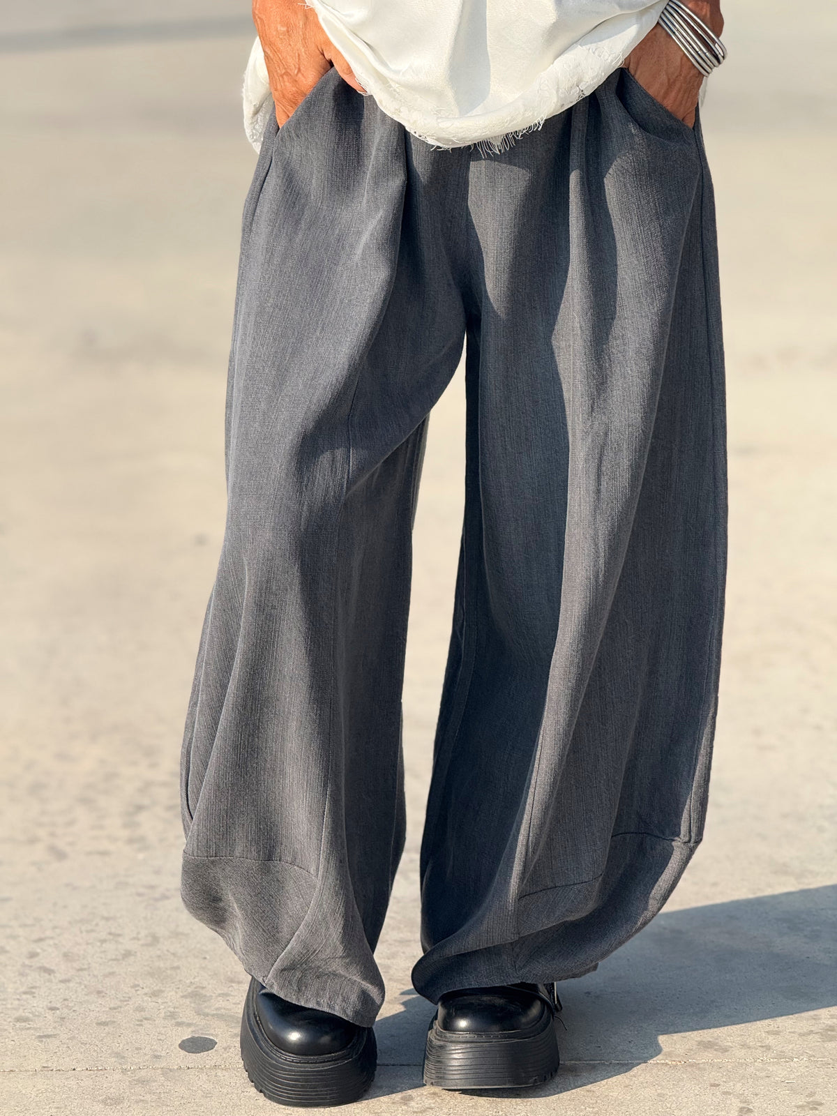 PANTALON OVERSIZE EDU GRIS