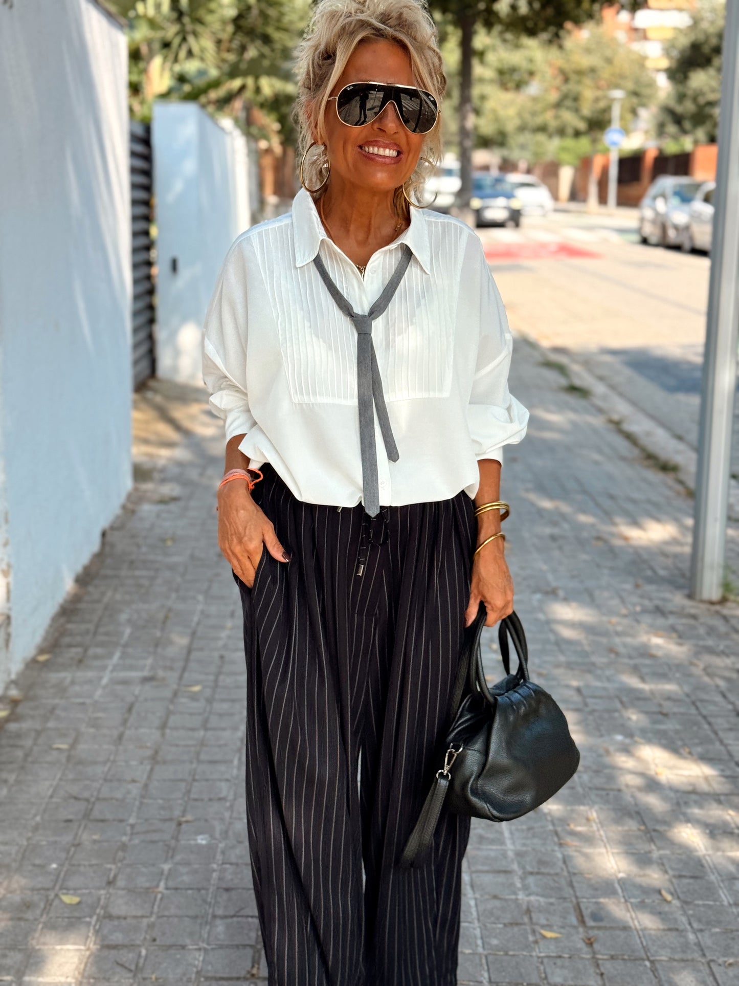 PANTALON OVERSIZE RAYAS MULTICOLOR