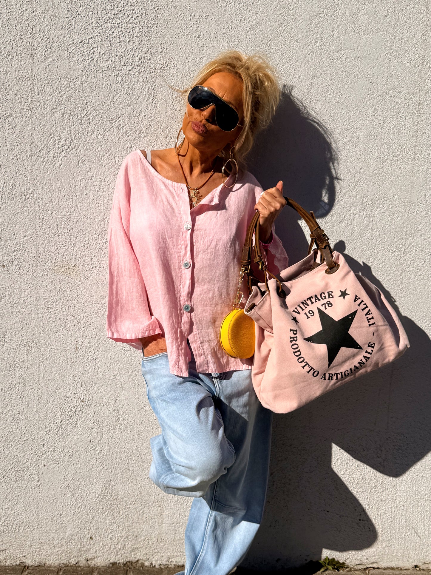 BLUSA DE LINO FABIO MULTICOLOR