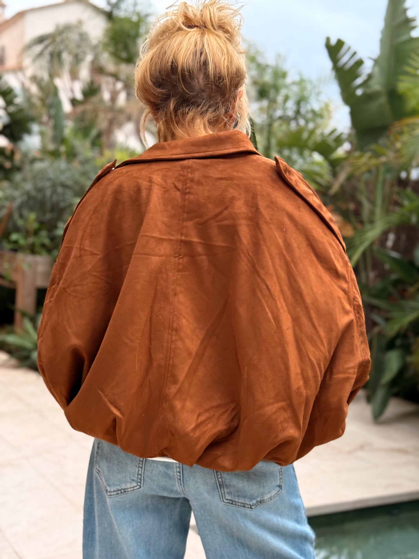 CAZADORA ANTE GUSTAVE CAMEL