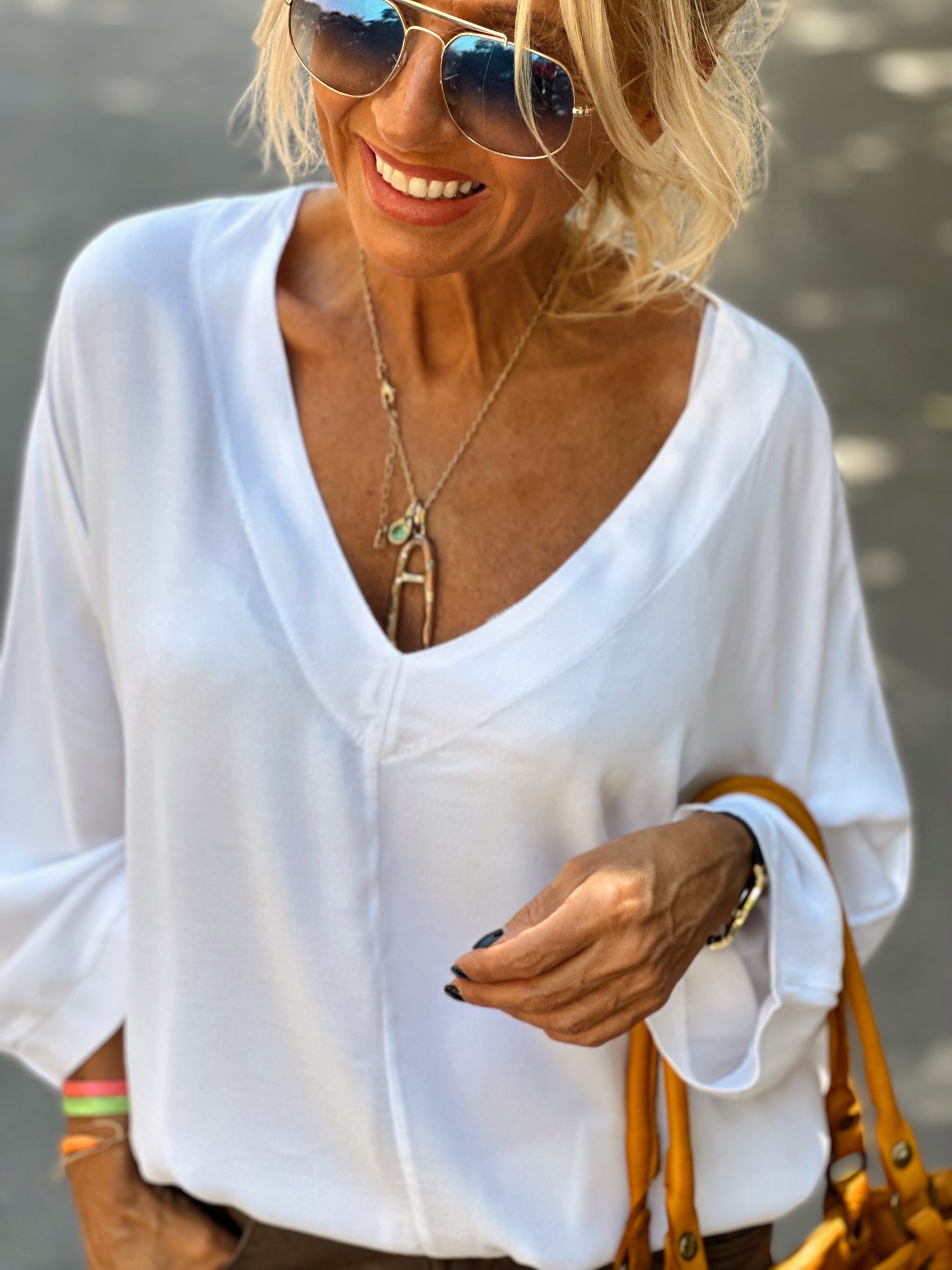 BLUSA OVERSIZE LAURA BLANCO