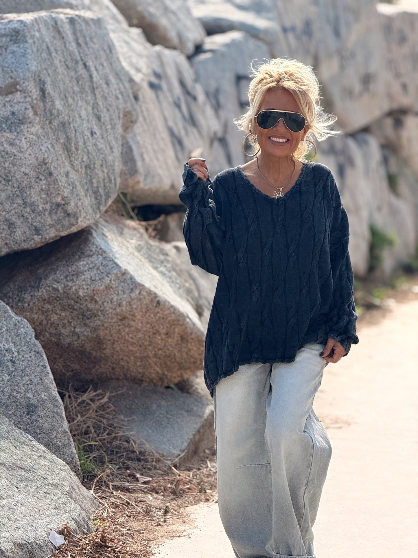 JERSEY PICO ENTRELAZADO RAQUEL MULTICOLOR