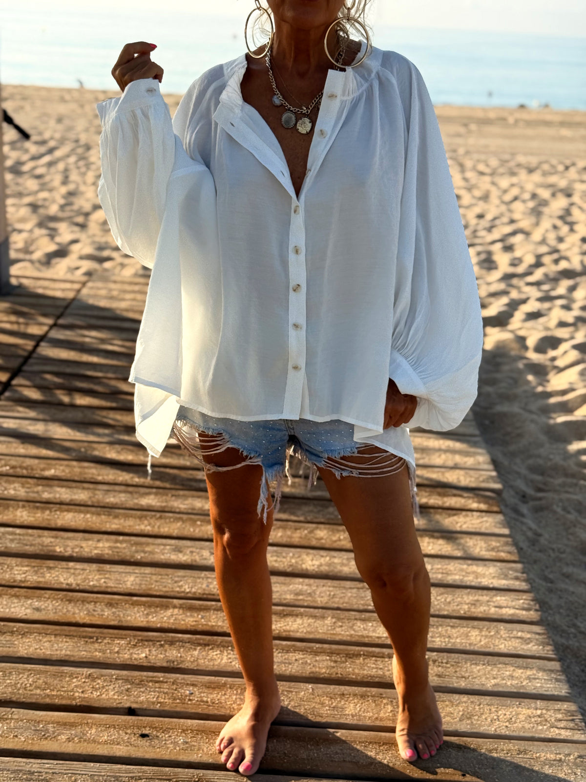 CAMISA ASIMÉTRICA OVERSIZE DAVID MULTICOLOR