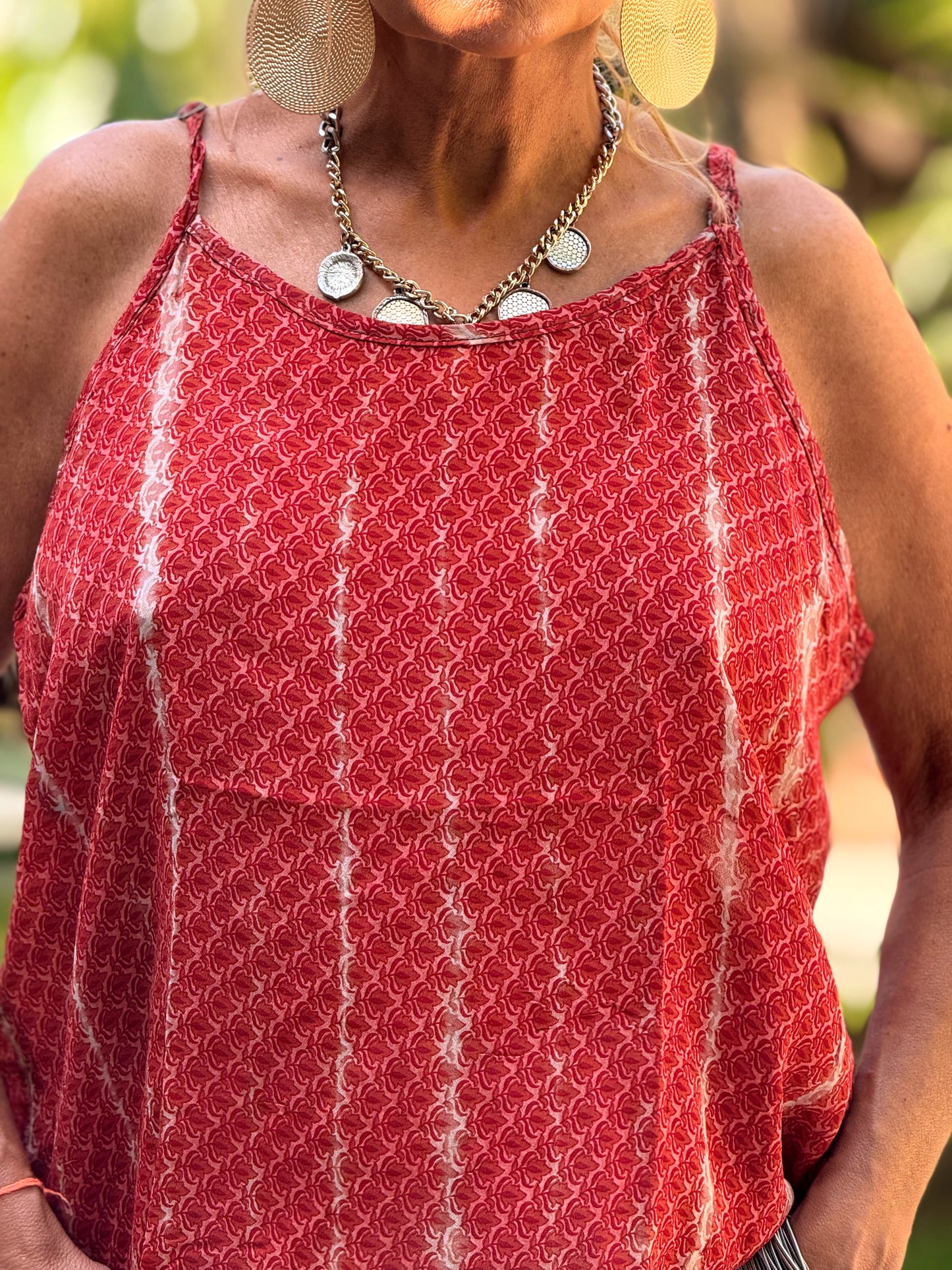 TOP TIRANTES CREPE SEDA INDY MULTICOLOR