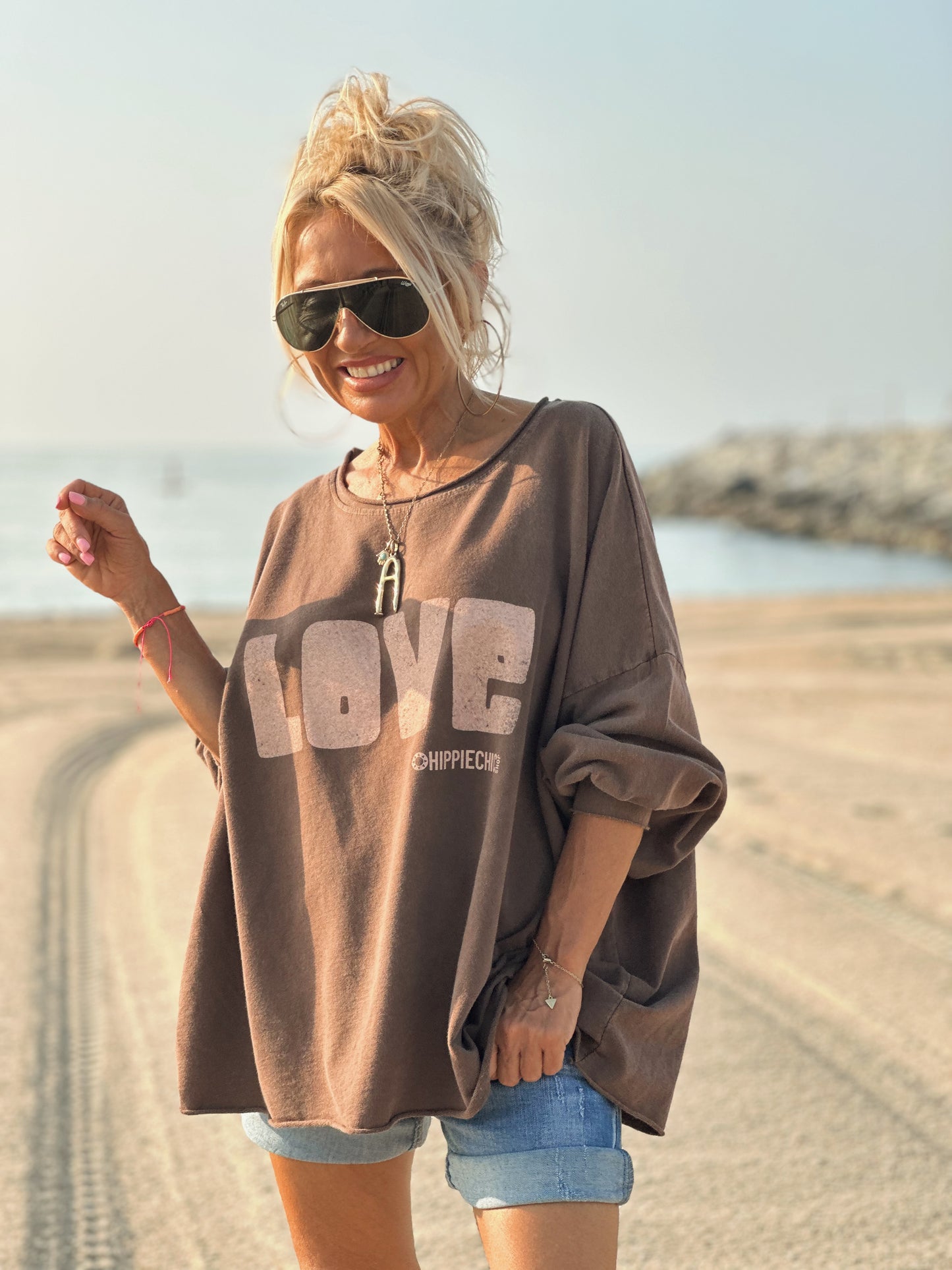 SUDADERA OVERSIZE LOVE CHOCOLATE