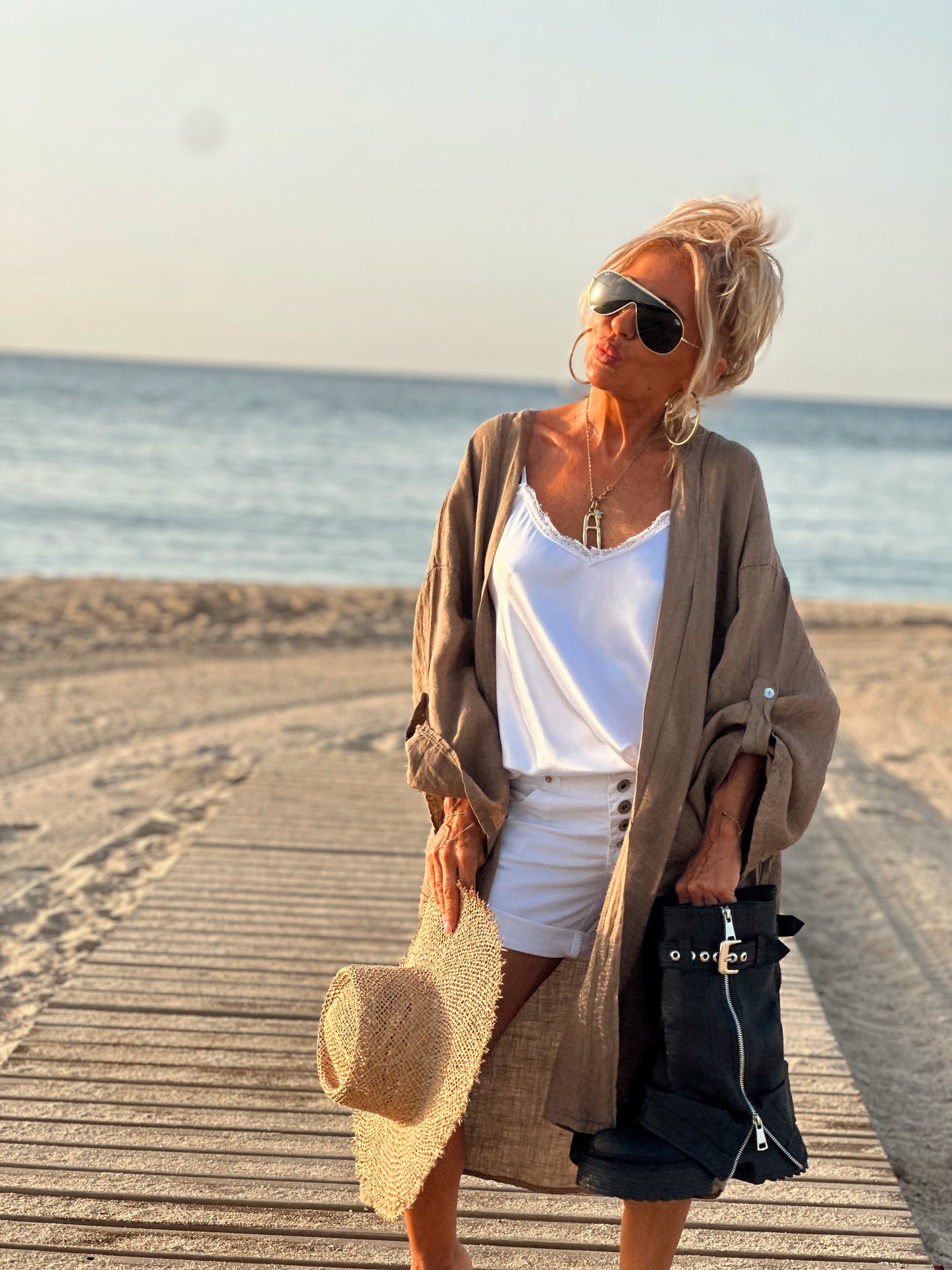 CHAQUETA LINO BETTY MULTICOLOR