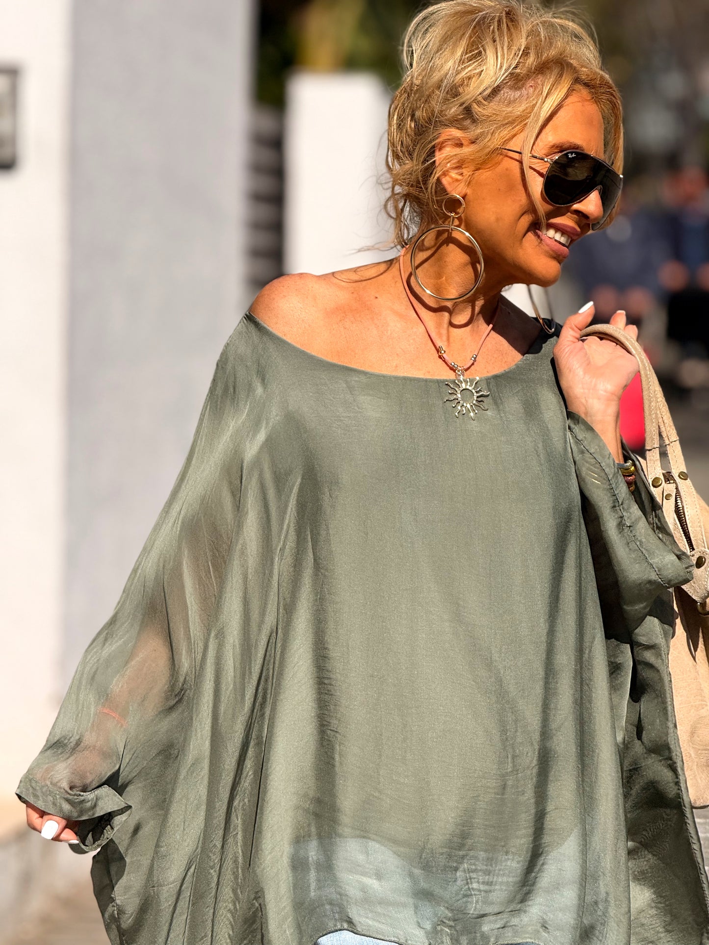 BLUSA CON TOP OVERSIZE ASIMÉTRICA NOA MULTICOLOR