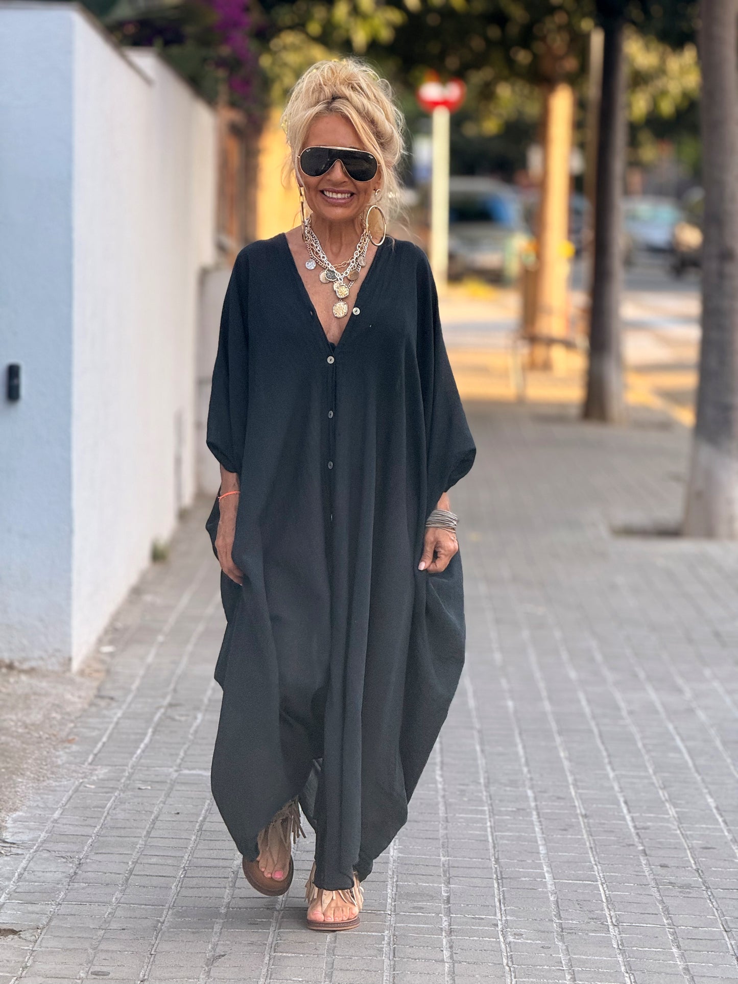 VESTIDO- TÚNICA SUPER OVERSIZE SANDRINE MULTICOLOR