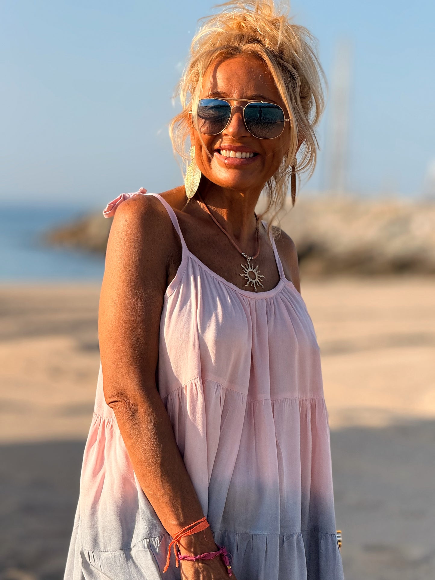 VESTIDO CORTO TIRANTES TYE&DYE MULTICOLOR