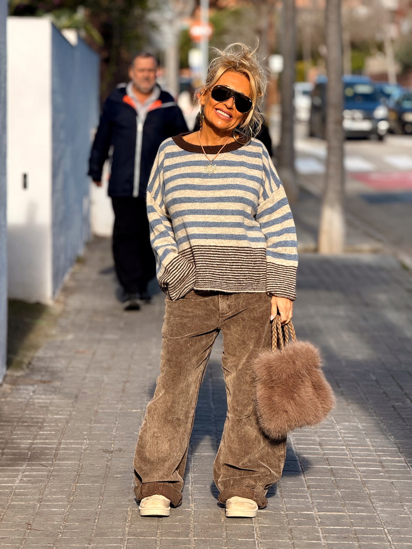 JERSEY DE PUNTO RAYAS LOLA MULTICOLOR