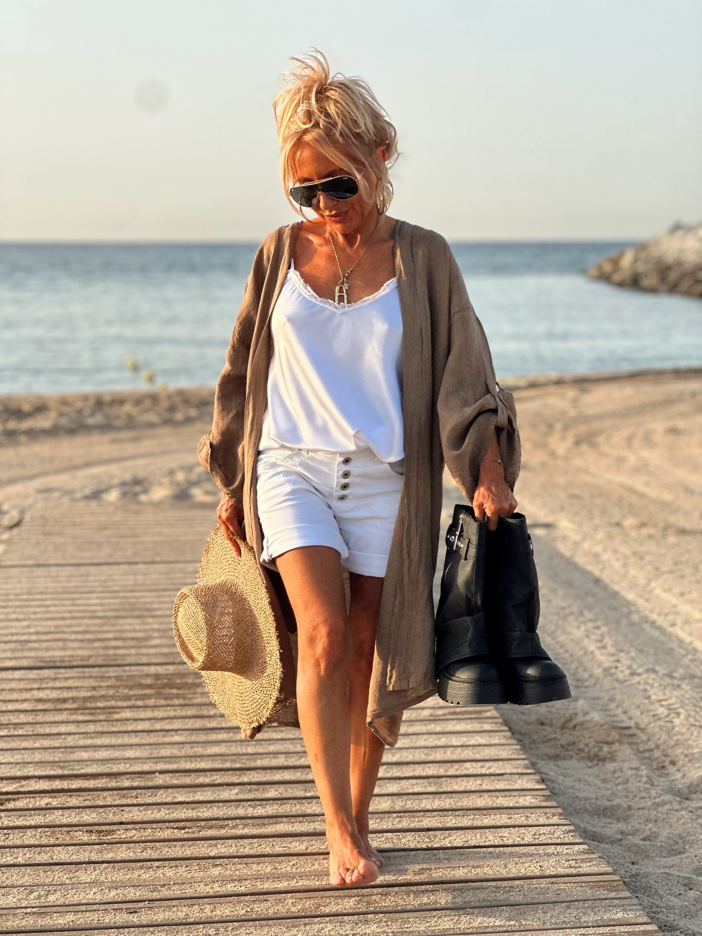 CHAQUETA LINO BETTY MULTICOLOR