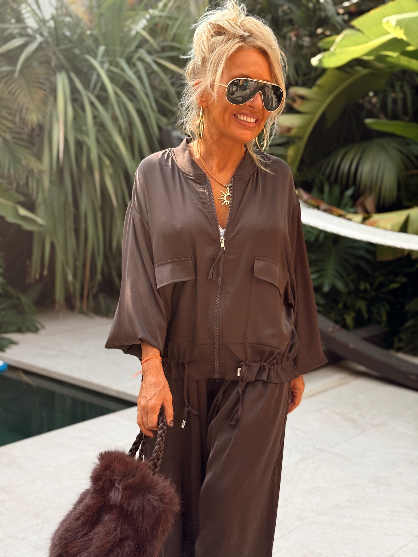 CONJUNTO BOMBER-PANTALON CELIA MULTICOLOR