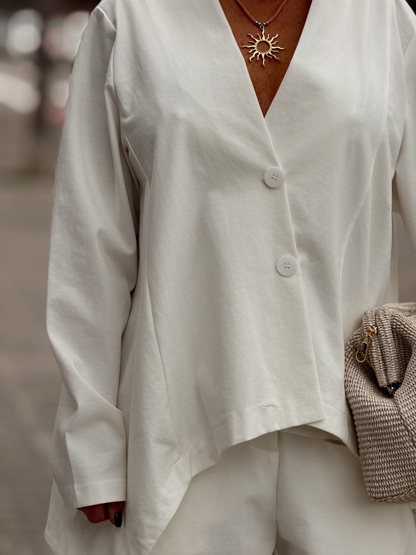 CHAQUETA ASIMÉTRICO VALERIA MULTICOLOR