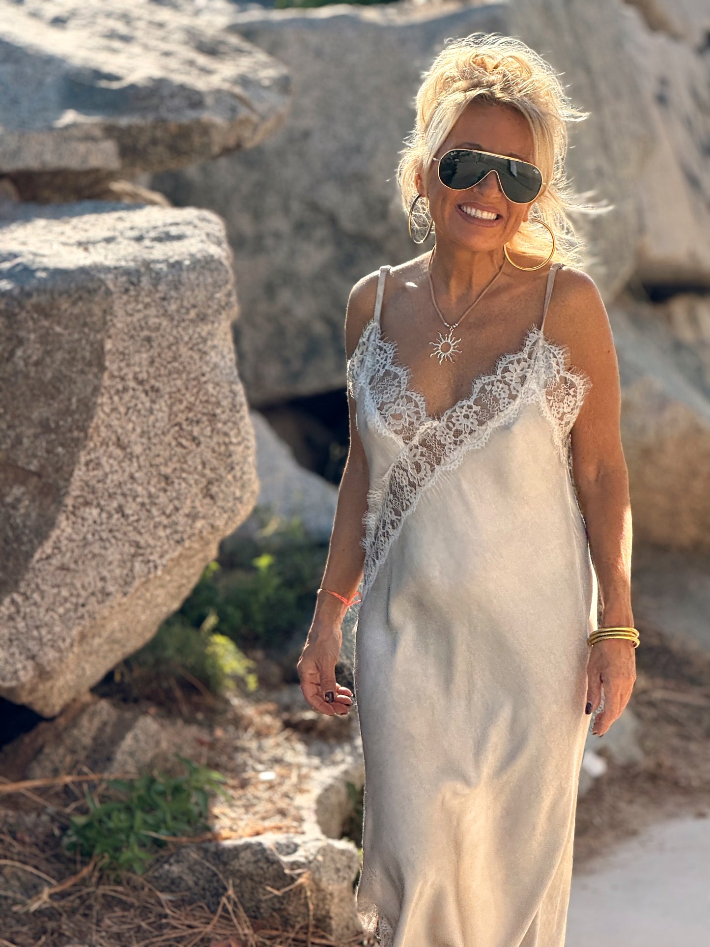 VESTIDO LENCERO ASIMÉTRICO MULTICOLOR