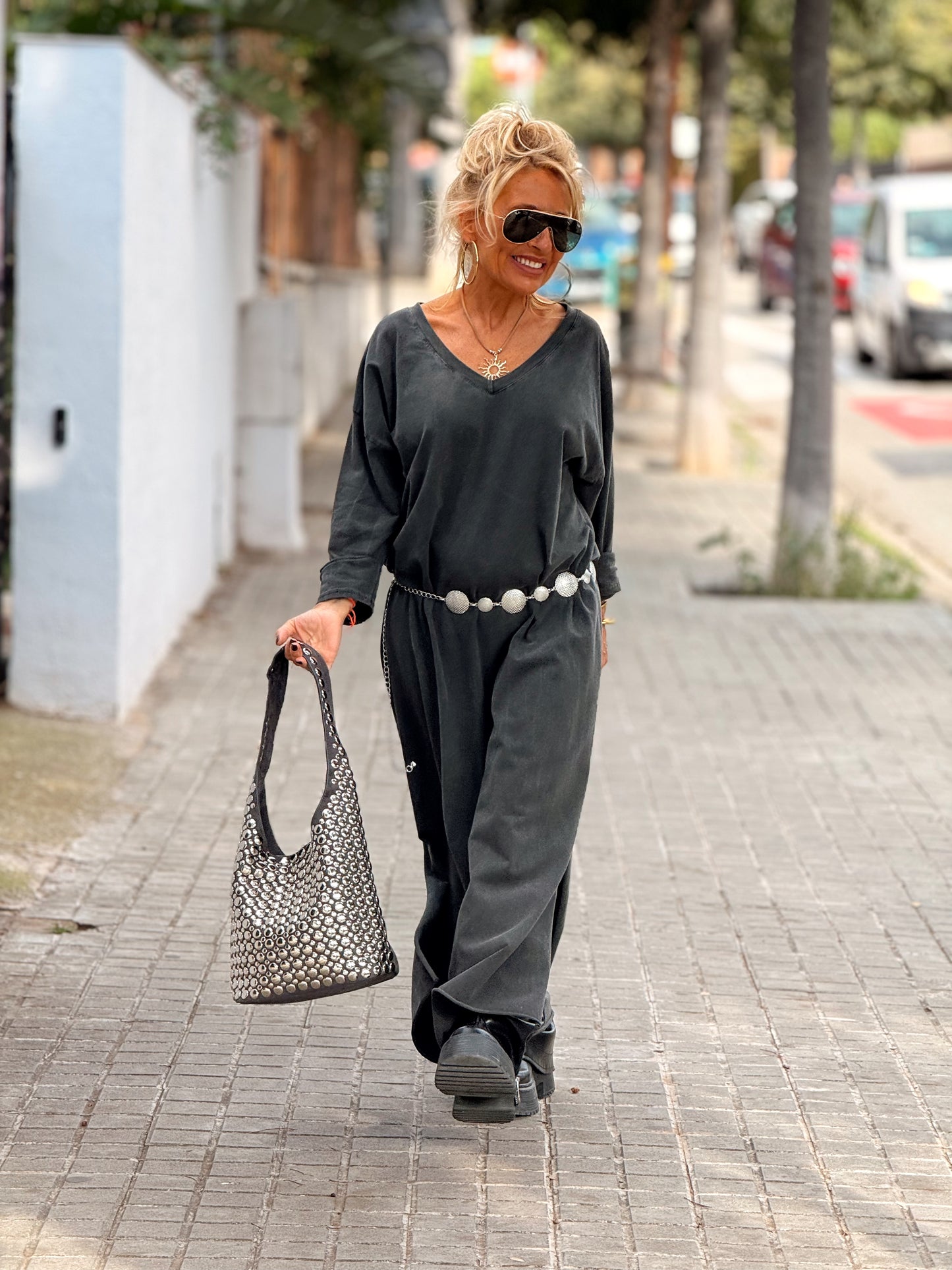 BOLSO TACHAS MULTICOLOR