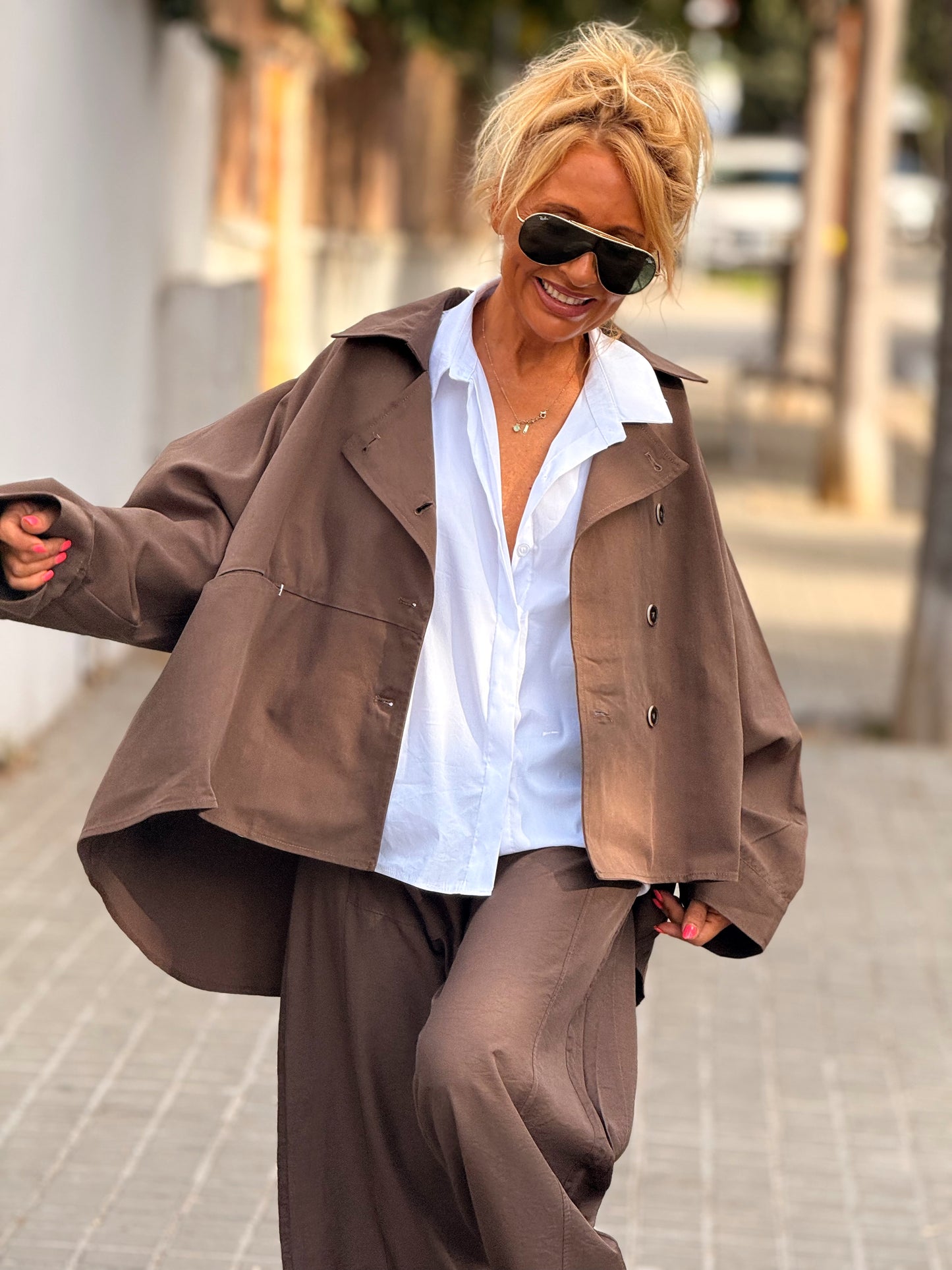 CHAQUETA OVERSIZE EVA MULTICOLOR