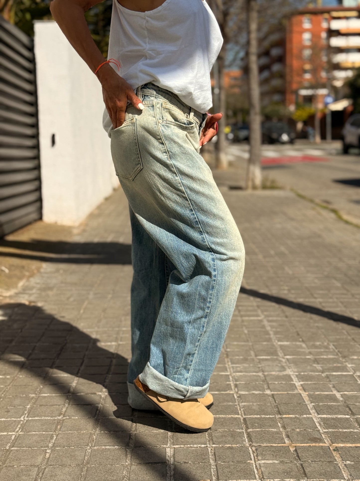 JEANS VAQUEROS JULIA 1415 TEJANO DESGASTADO