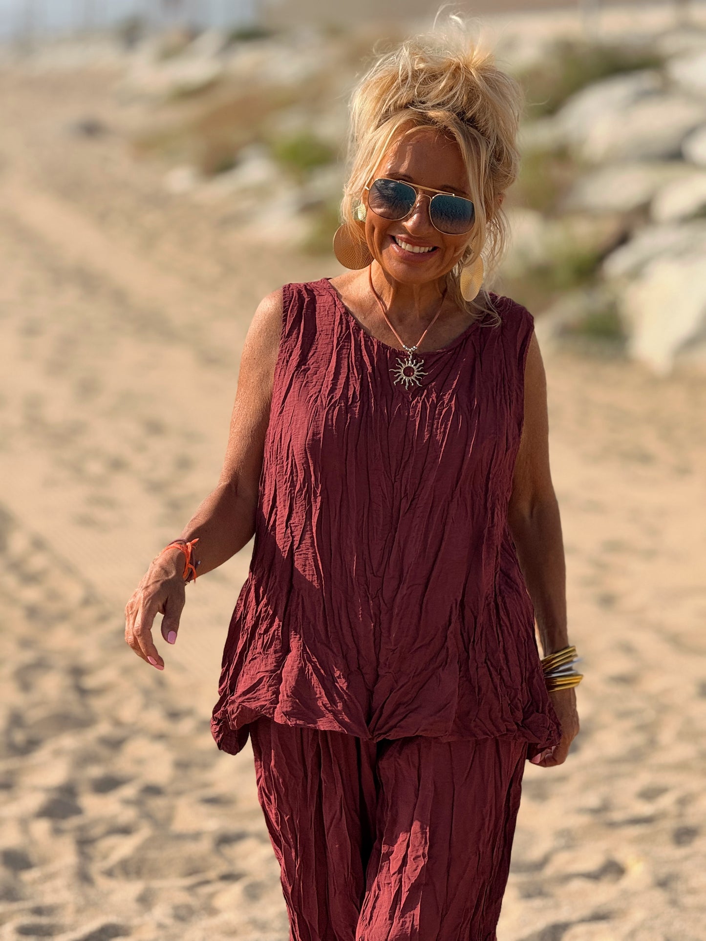 CONJUNTO ARRUGADO MULTICOLOR