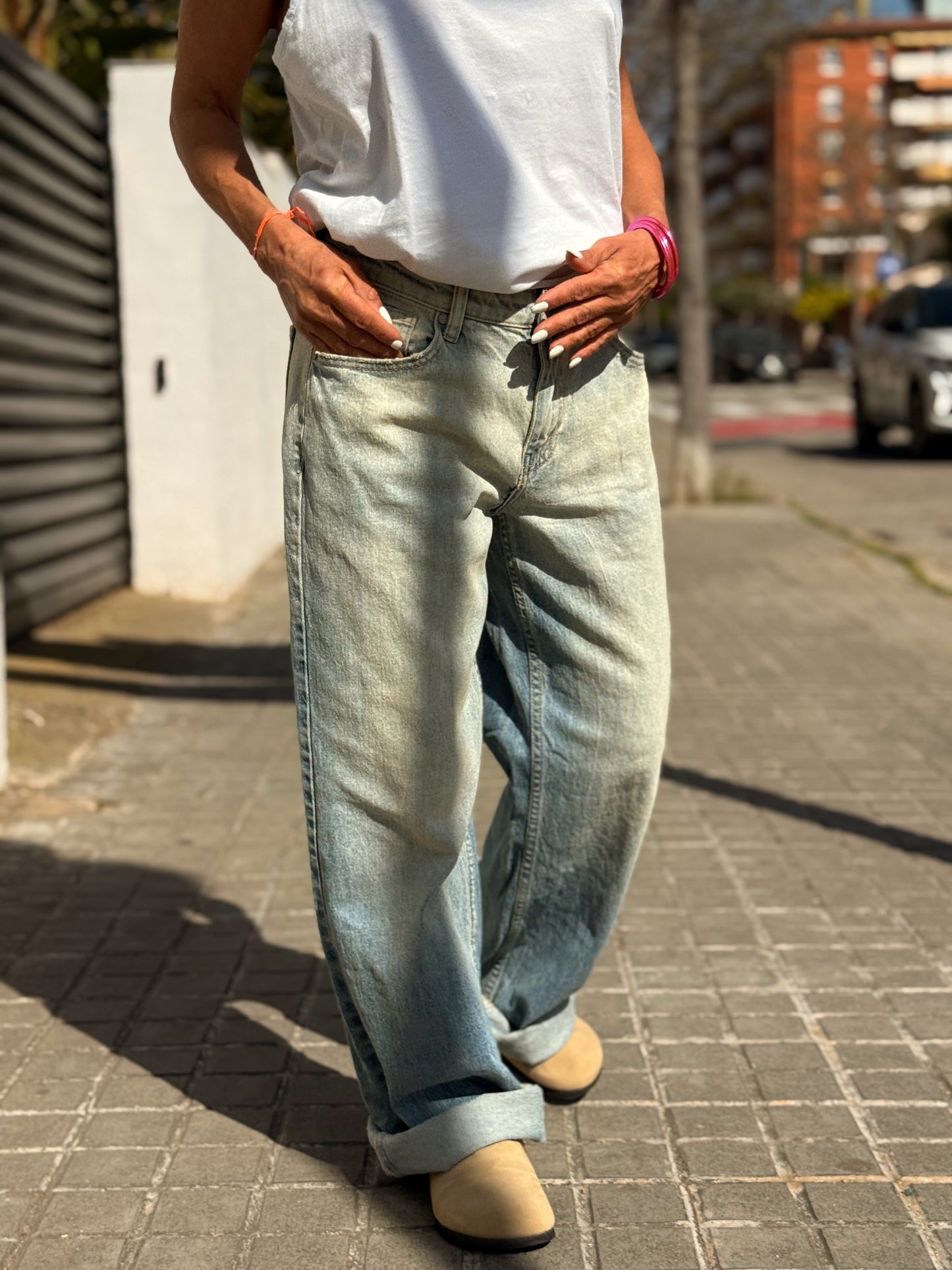 JEANS VAQUEROS JULIA 1415 TEJANO DESGASTADO