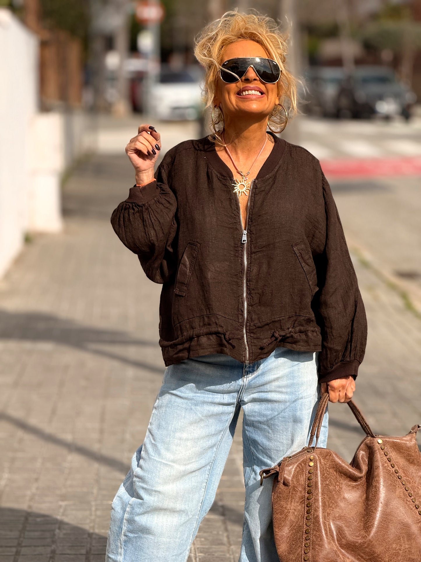 BOMBER LINO CAMILLE MULTICOLOR