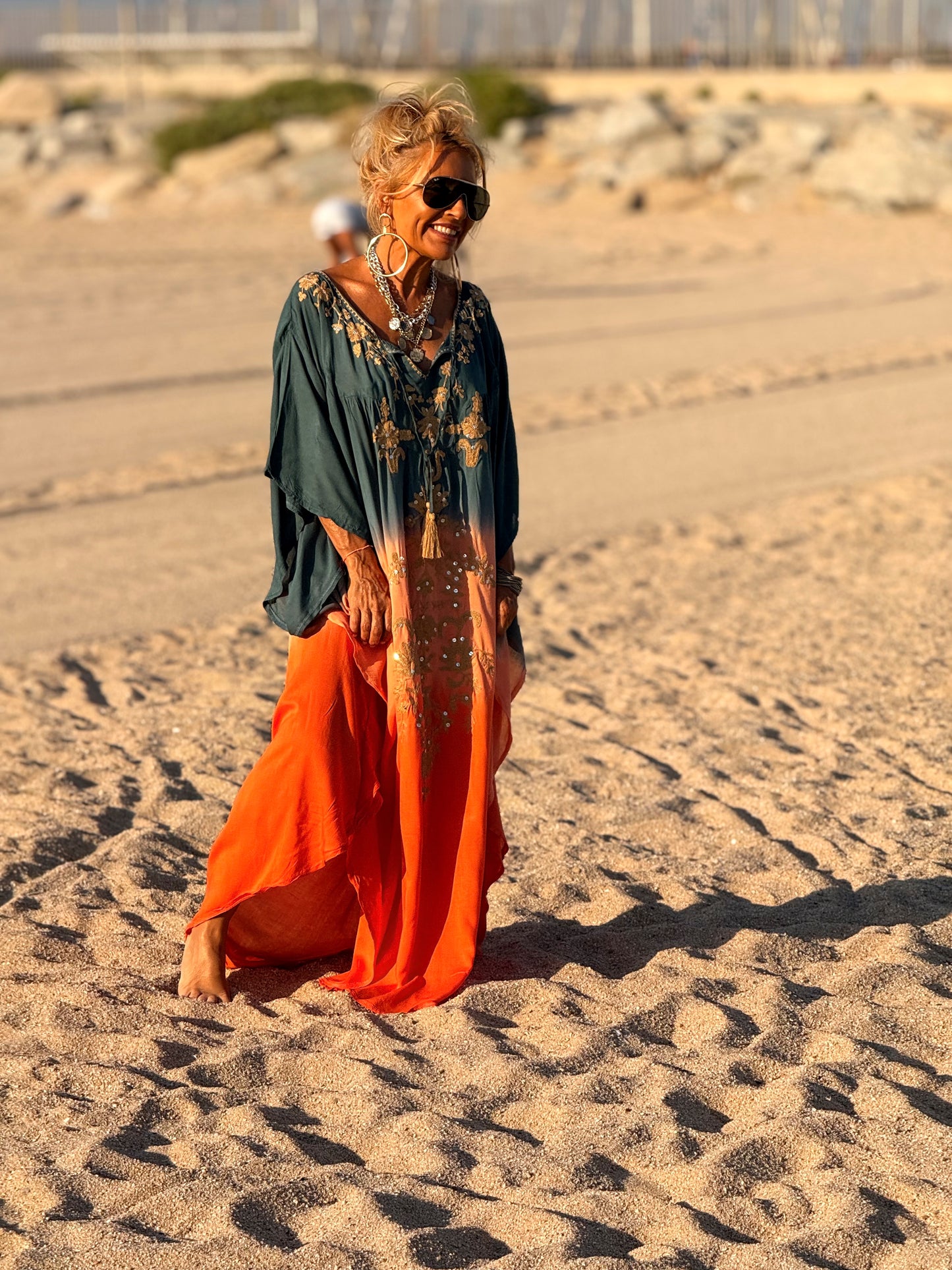 VESTIDO KAFTAN MIKONOS MULTICOLOR