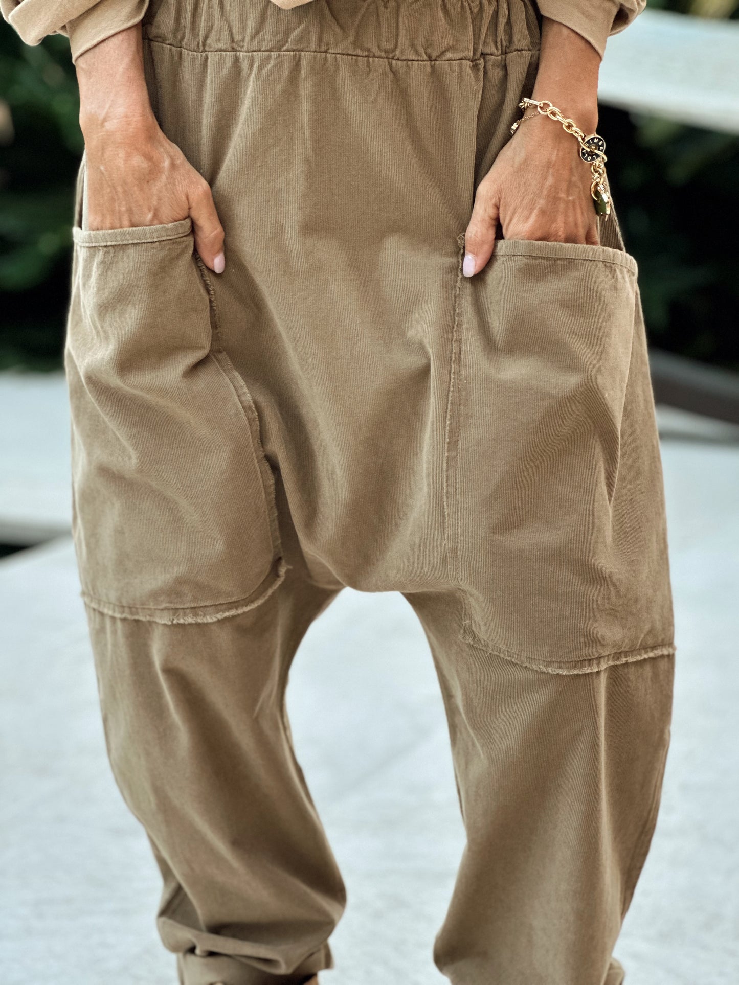 PANTALON OVERSIZE PANA JEROME CAMEL