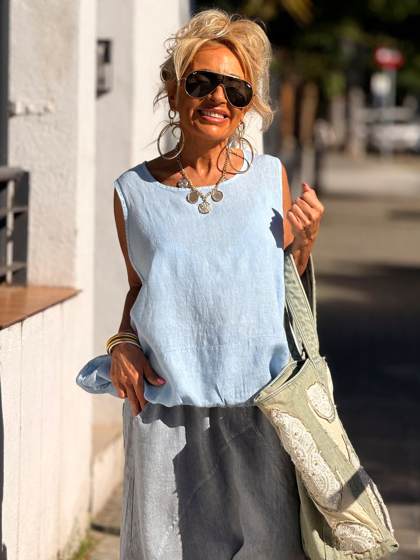 BLUSA LINO ARTHUR MULTICOLOR