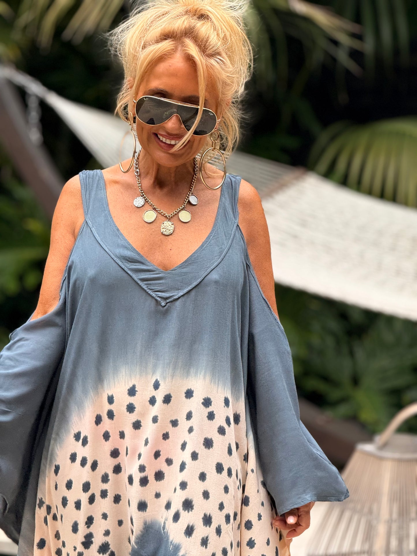 VESTIDO SUPER OVERSIZE FORMENTERA MULTICOLOR
