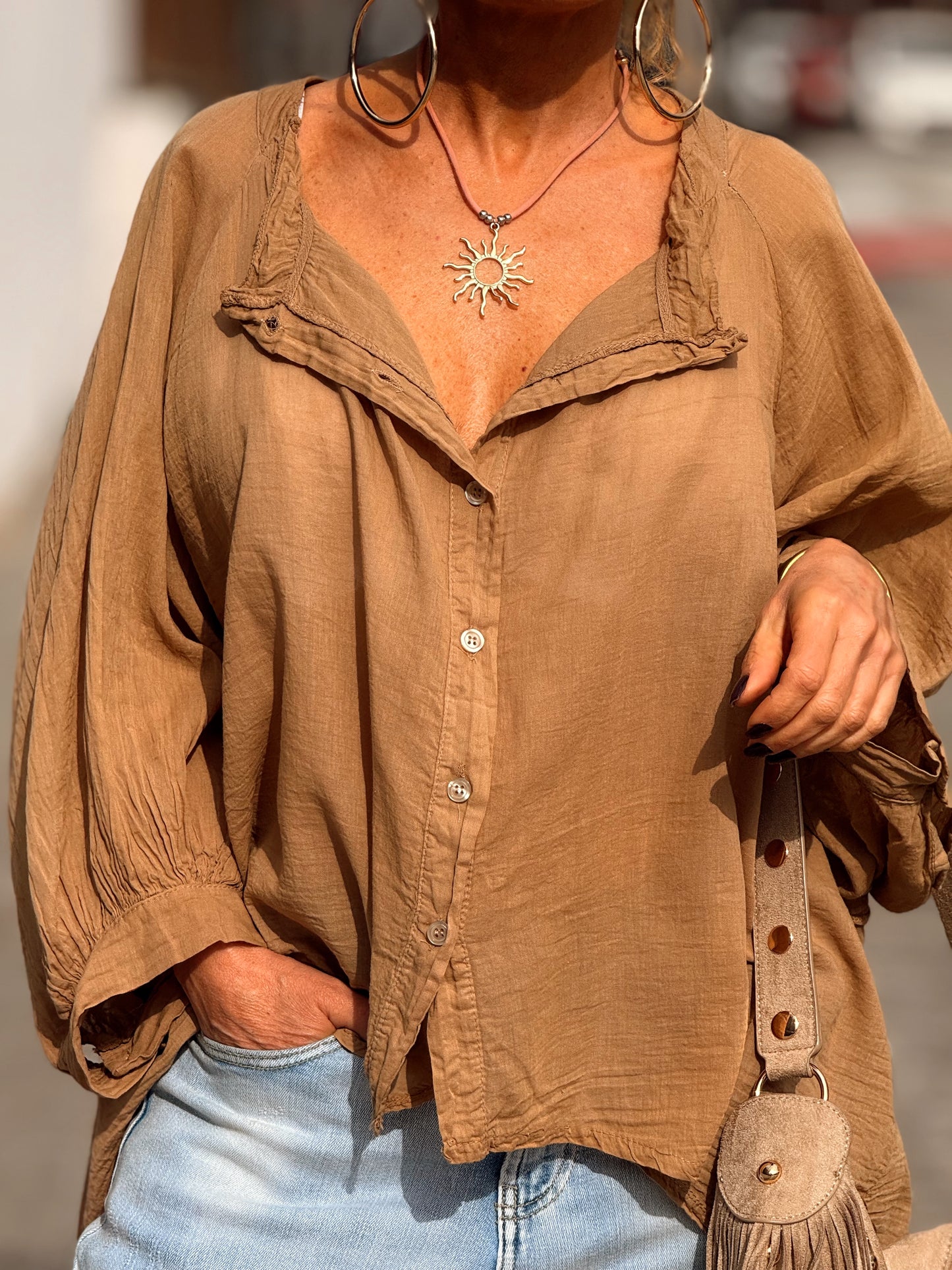 BLUSA OVERSIZE NINA MULTICOLOR