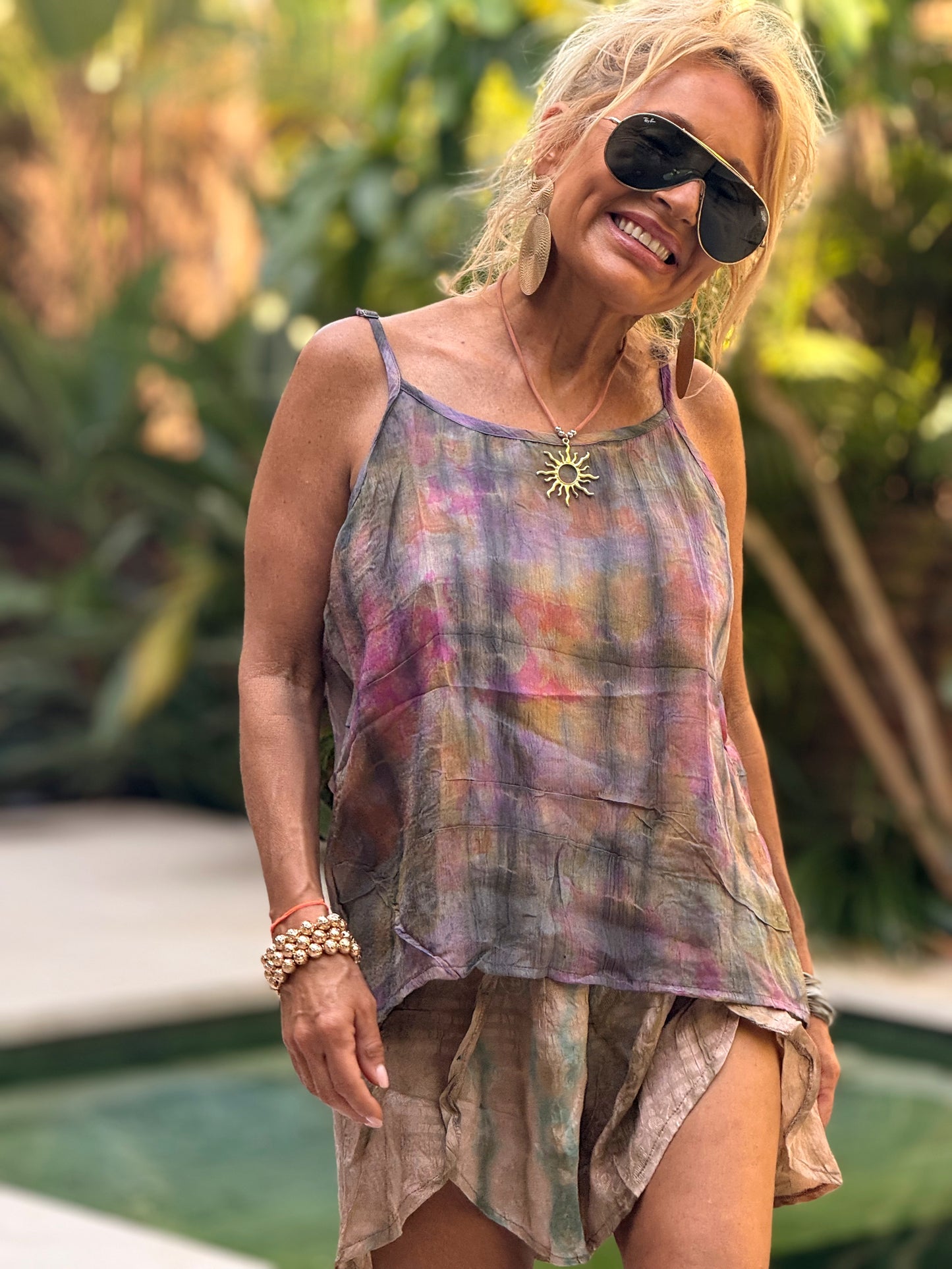 TOP TIRANTES CREPE SEDA INDY MULTICOLOR