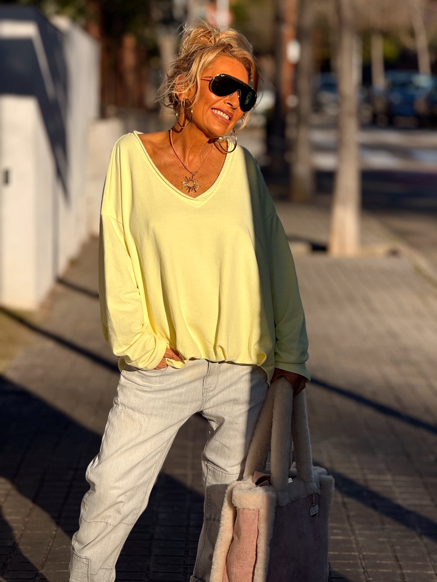 SUDADERA OVERSIZE FILOMENA MULTICOLOR